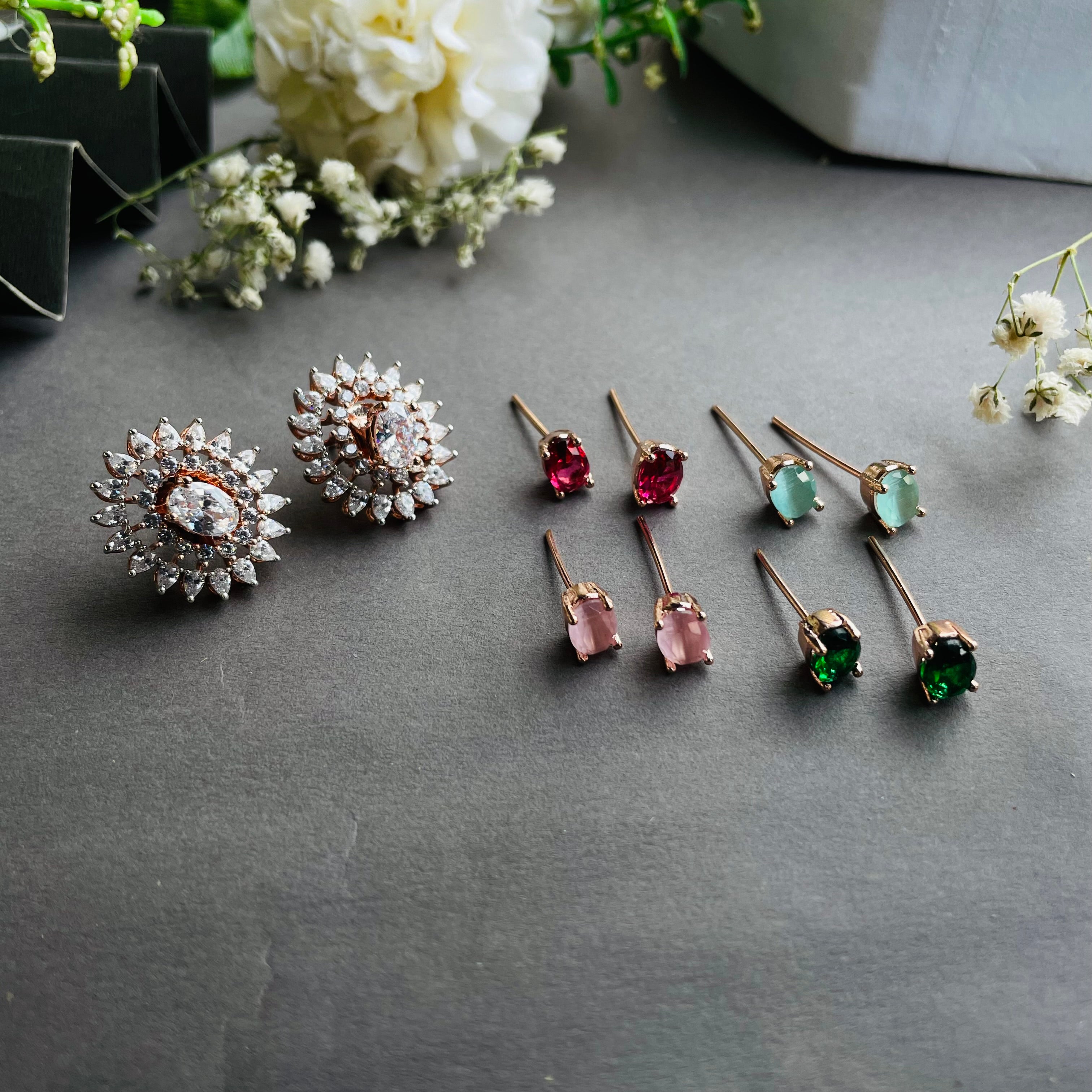 Ad Lucy studs colour changeable