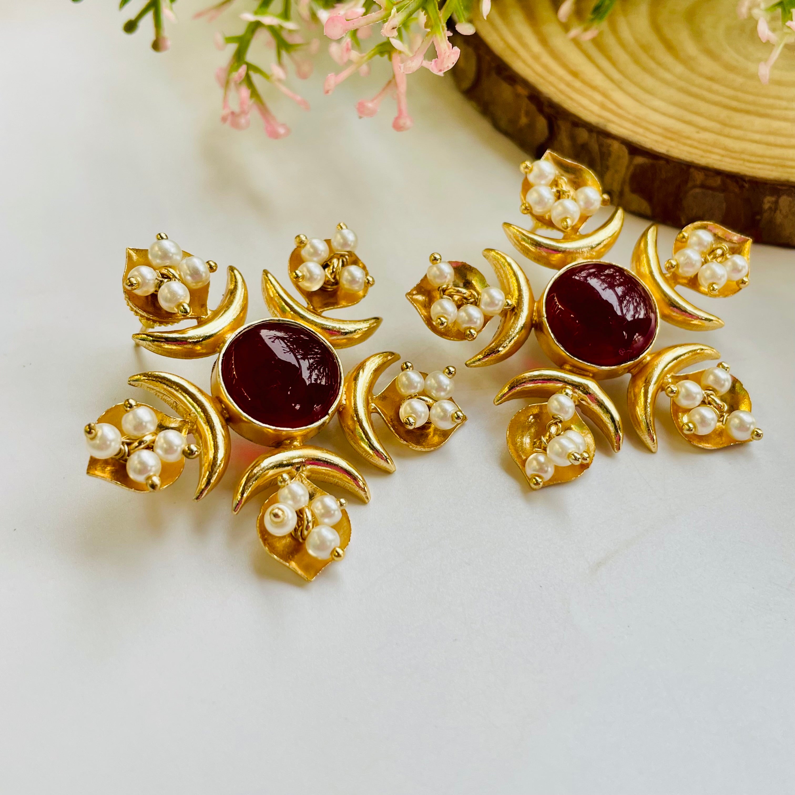Nayaab Semi Earrings