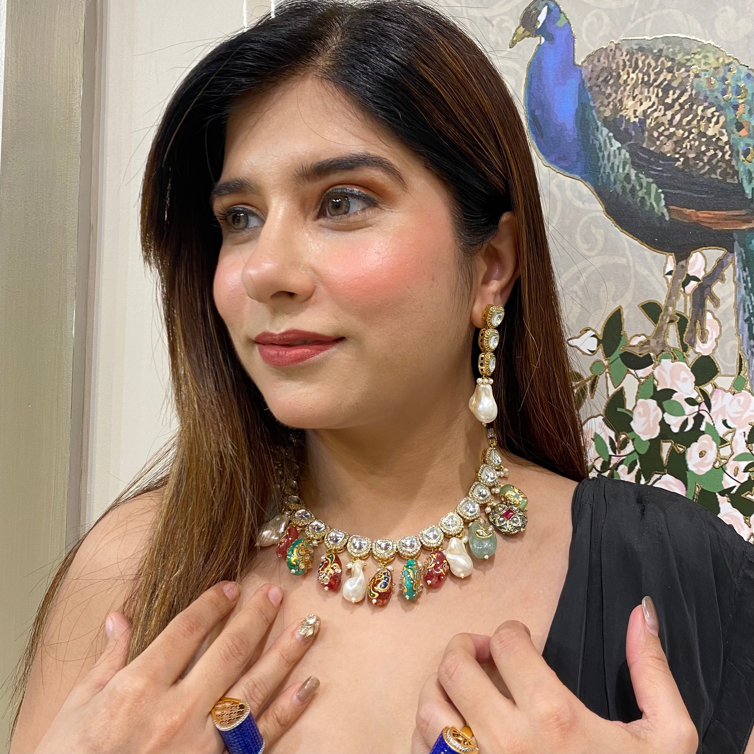 Nayaab Ishika Polki Neckpiece