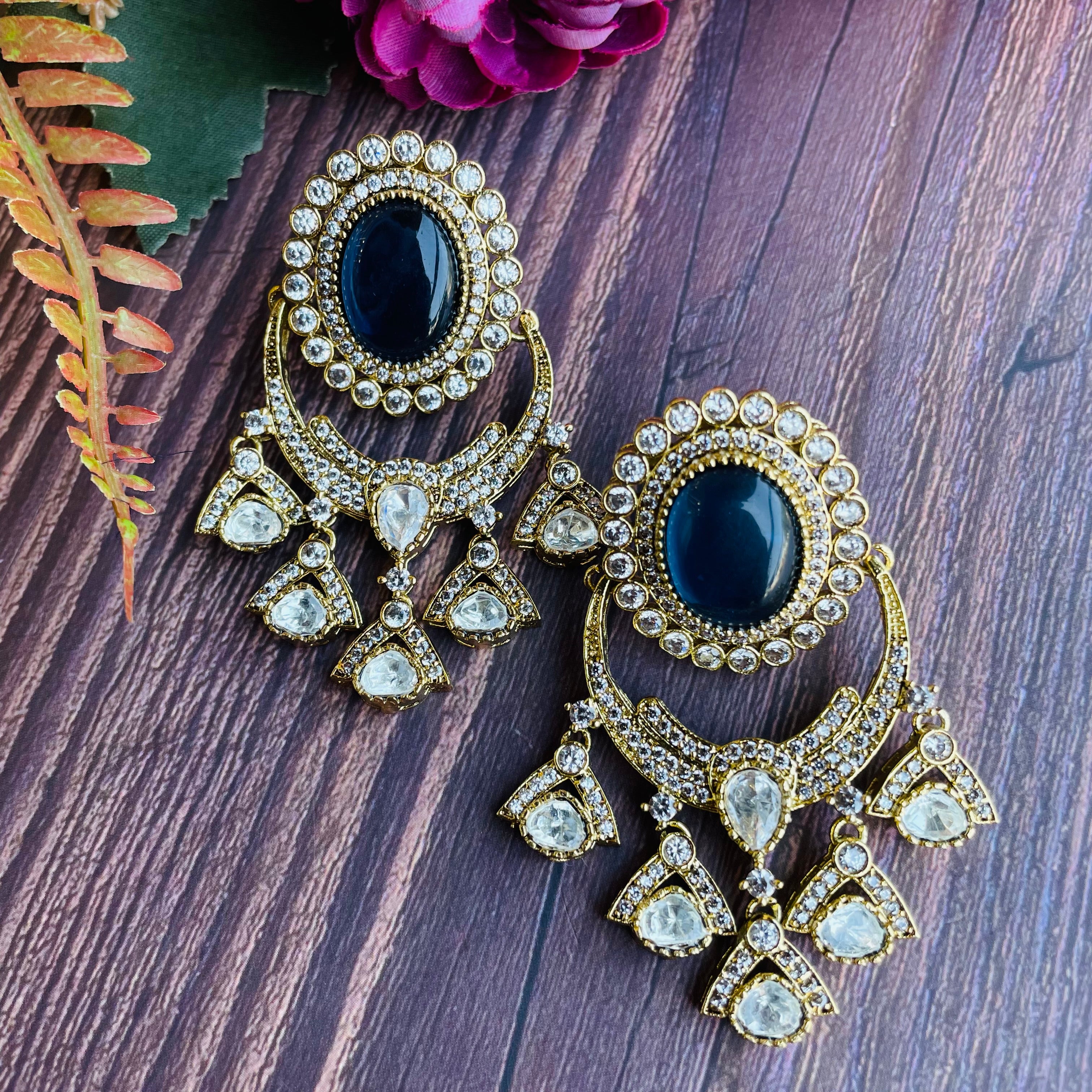 Nayaab Ruhi Polki Earrings