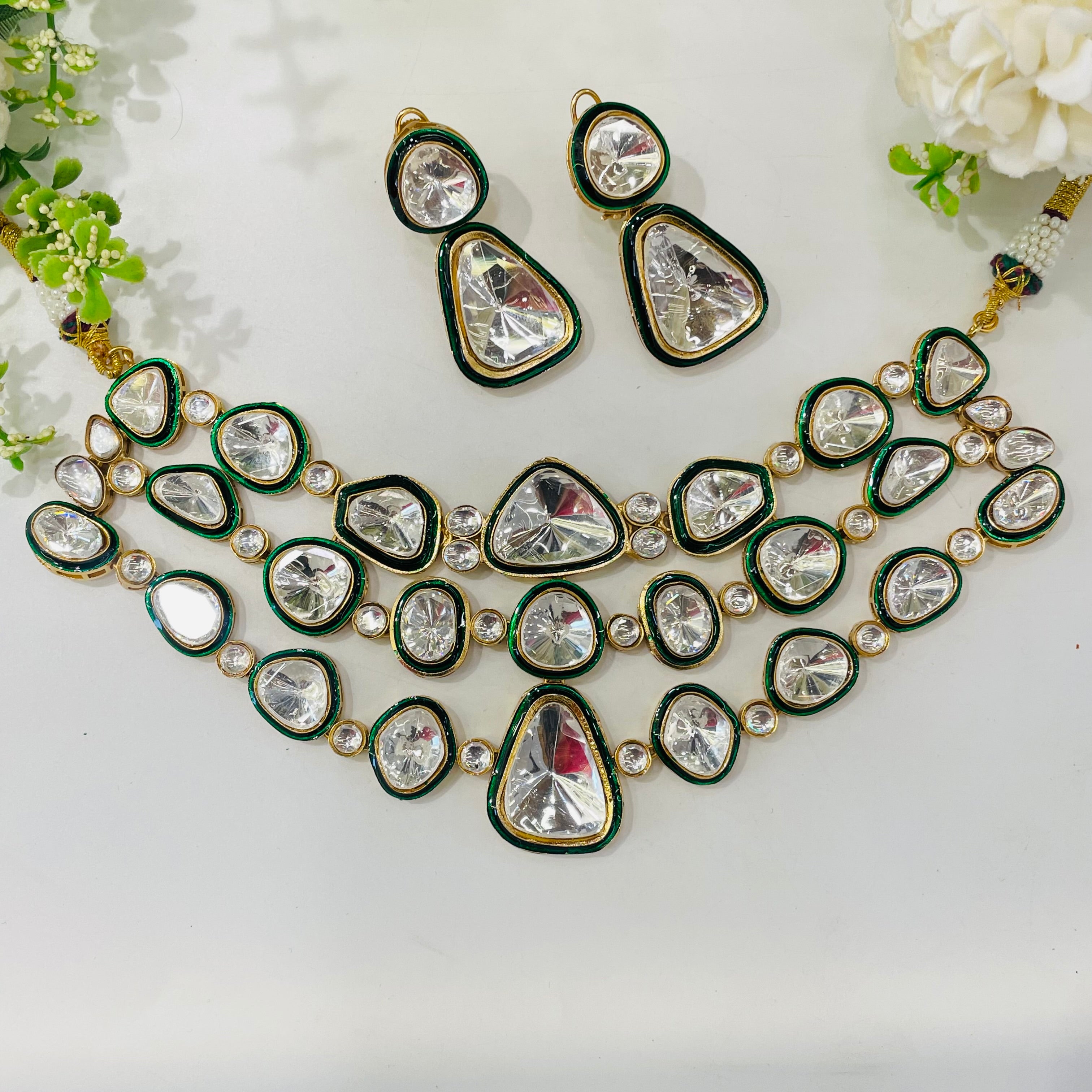 Nayaab Jiya polki neckpiece