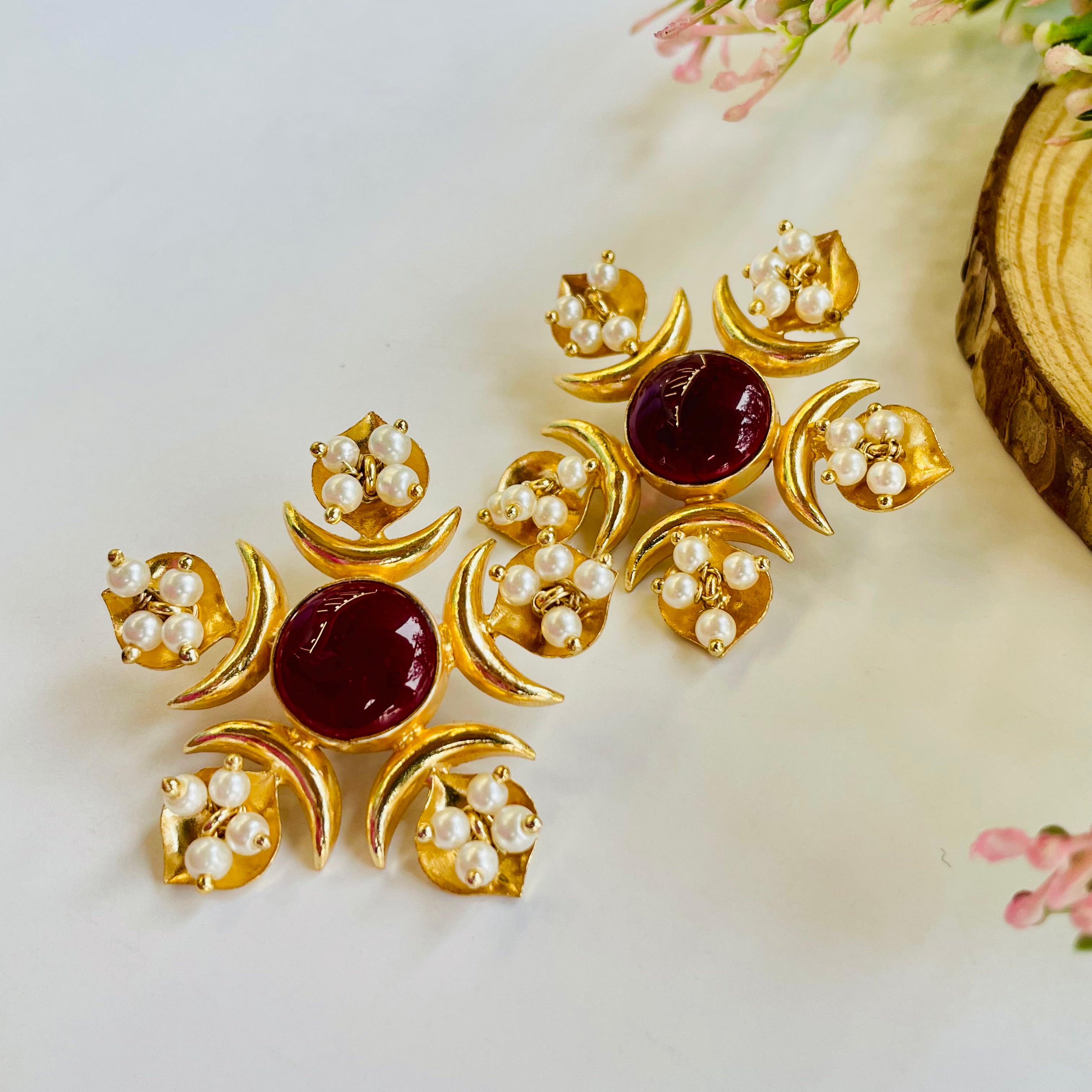 Nayaab Semi Earrings