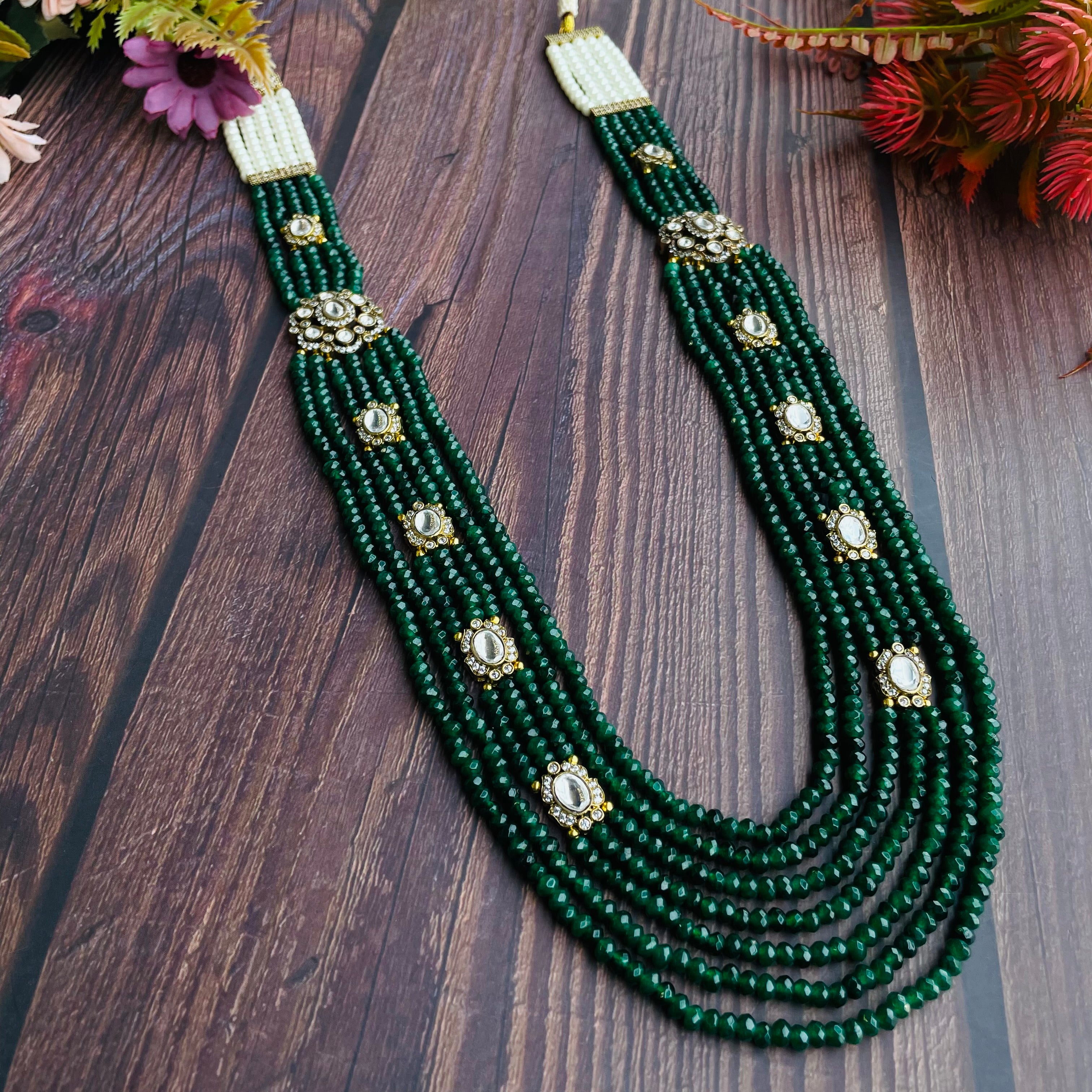 Nayaab rusi long neckpiece~ with free ring