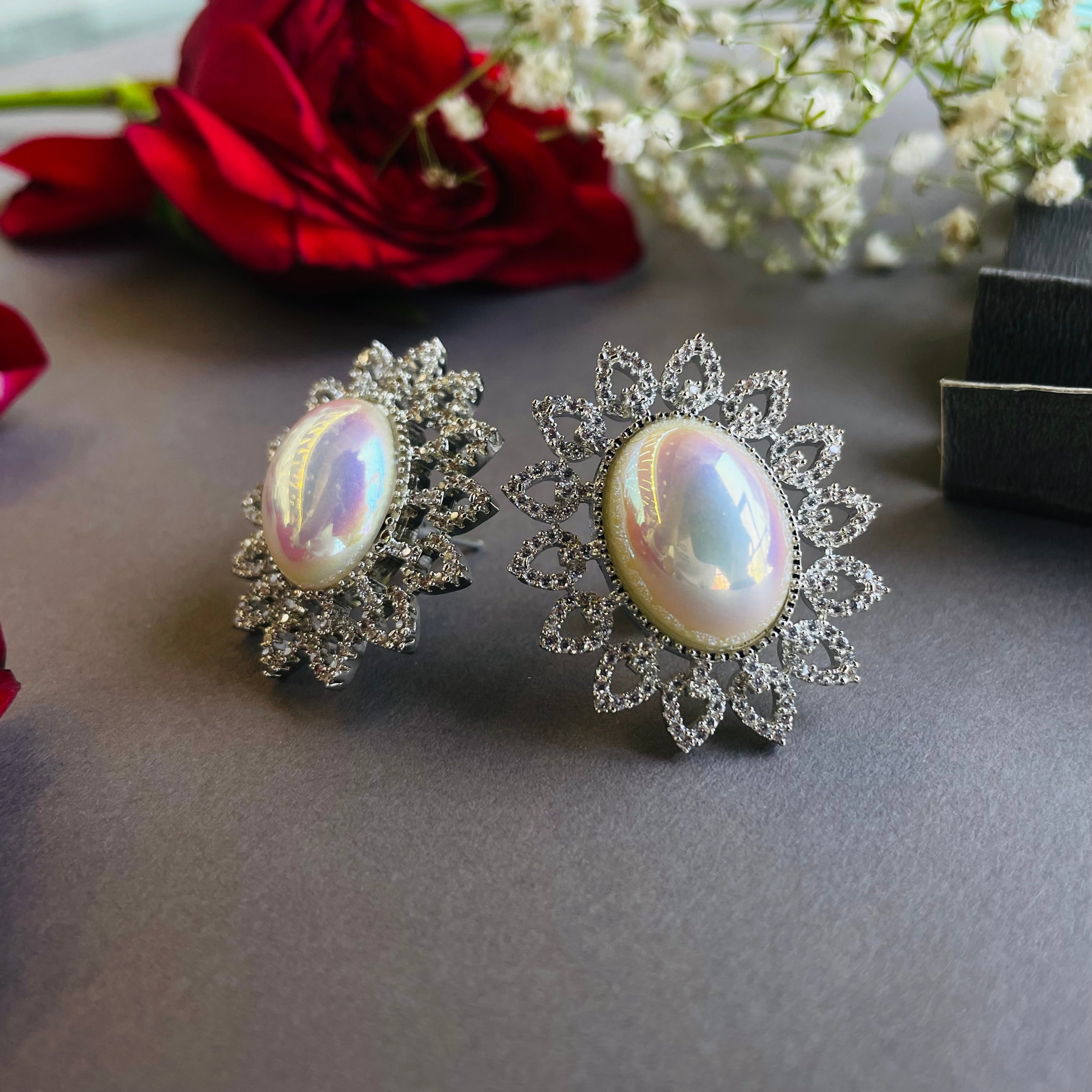 Ad grace pearl  studs