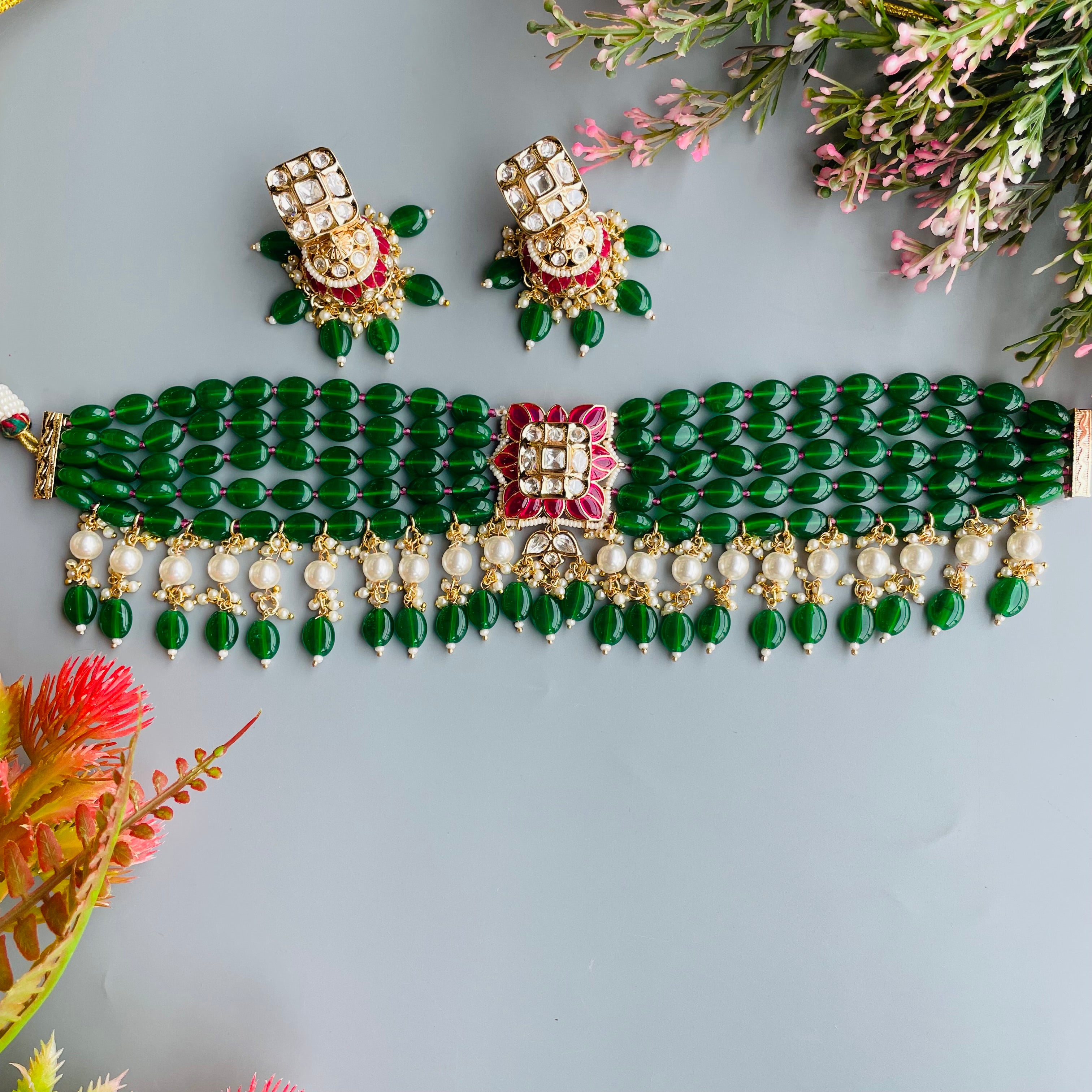 Nayaab Anika Polki Choker