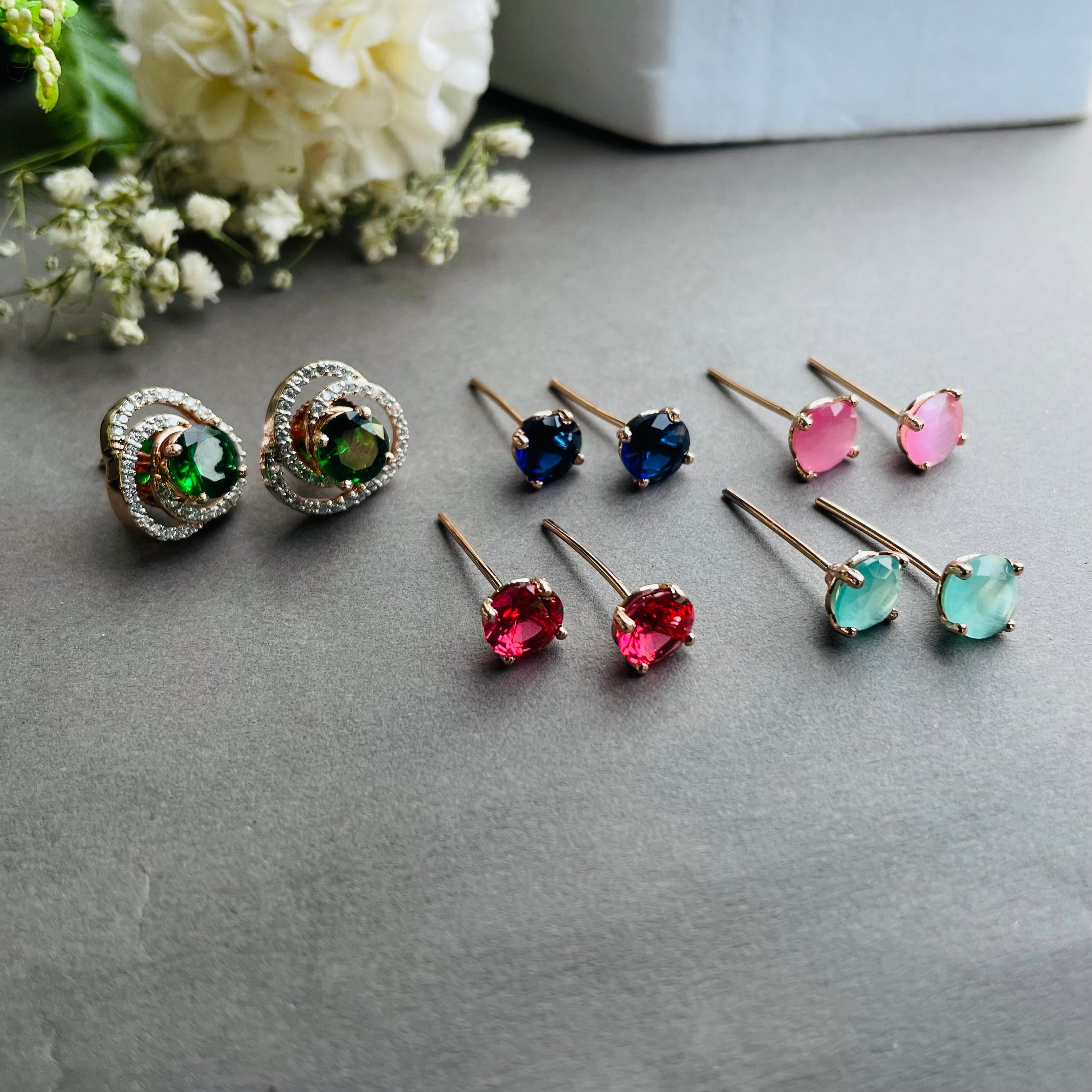 Ad Josie studs colour changeable