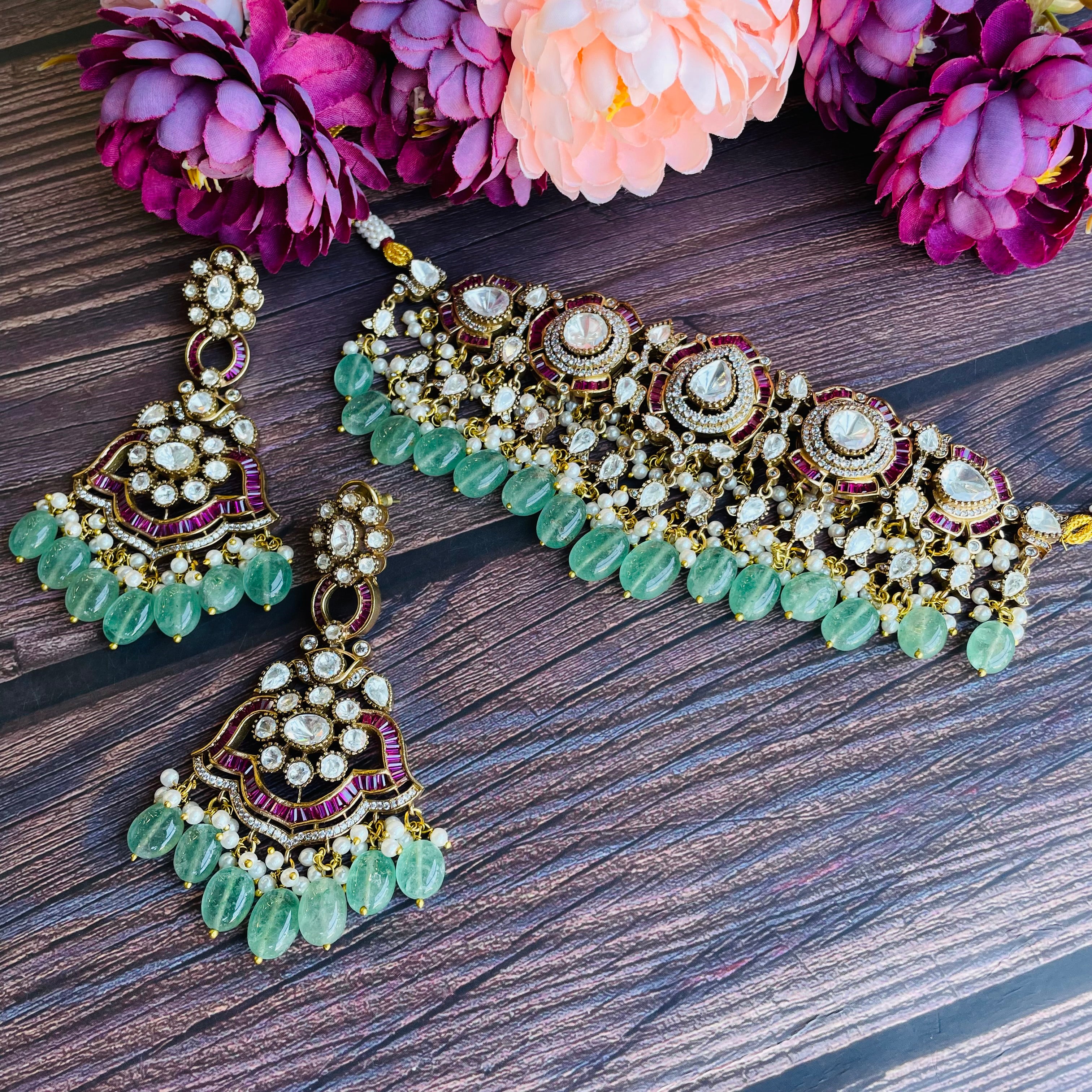 Nayaab Aliya Polki Choker