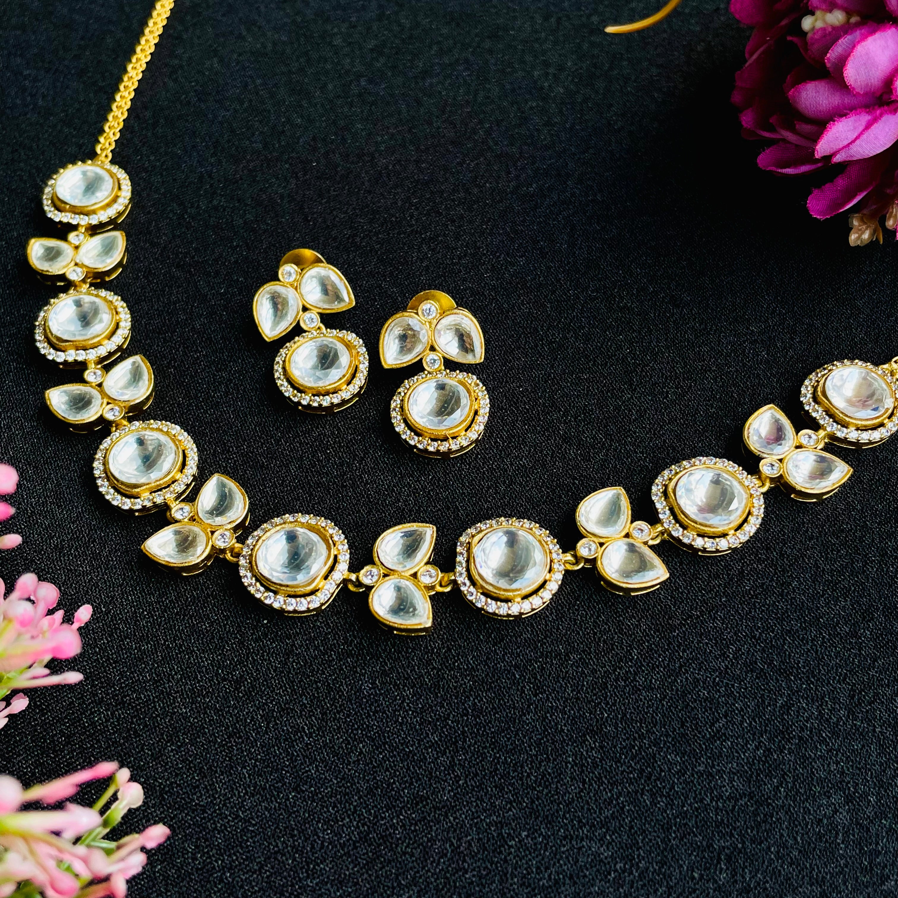 Nayaab Navya Polki Neckpiece