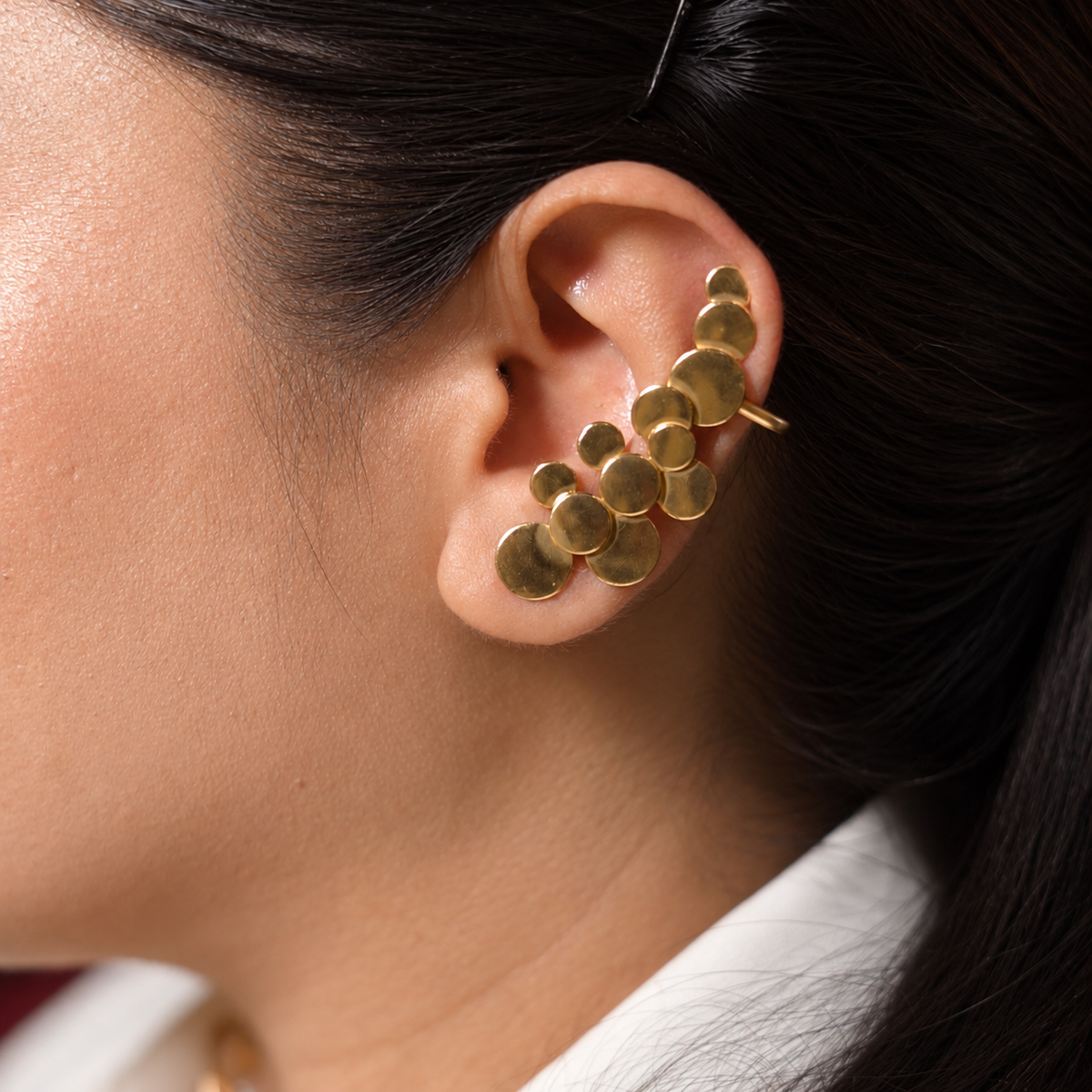 Aurelia Disc Cascade Earcuff