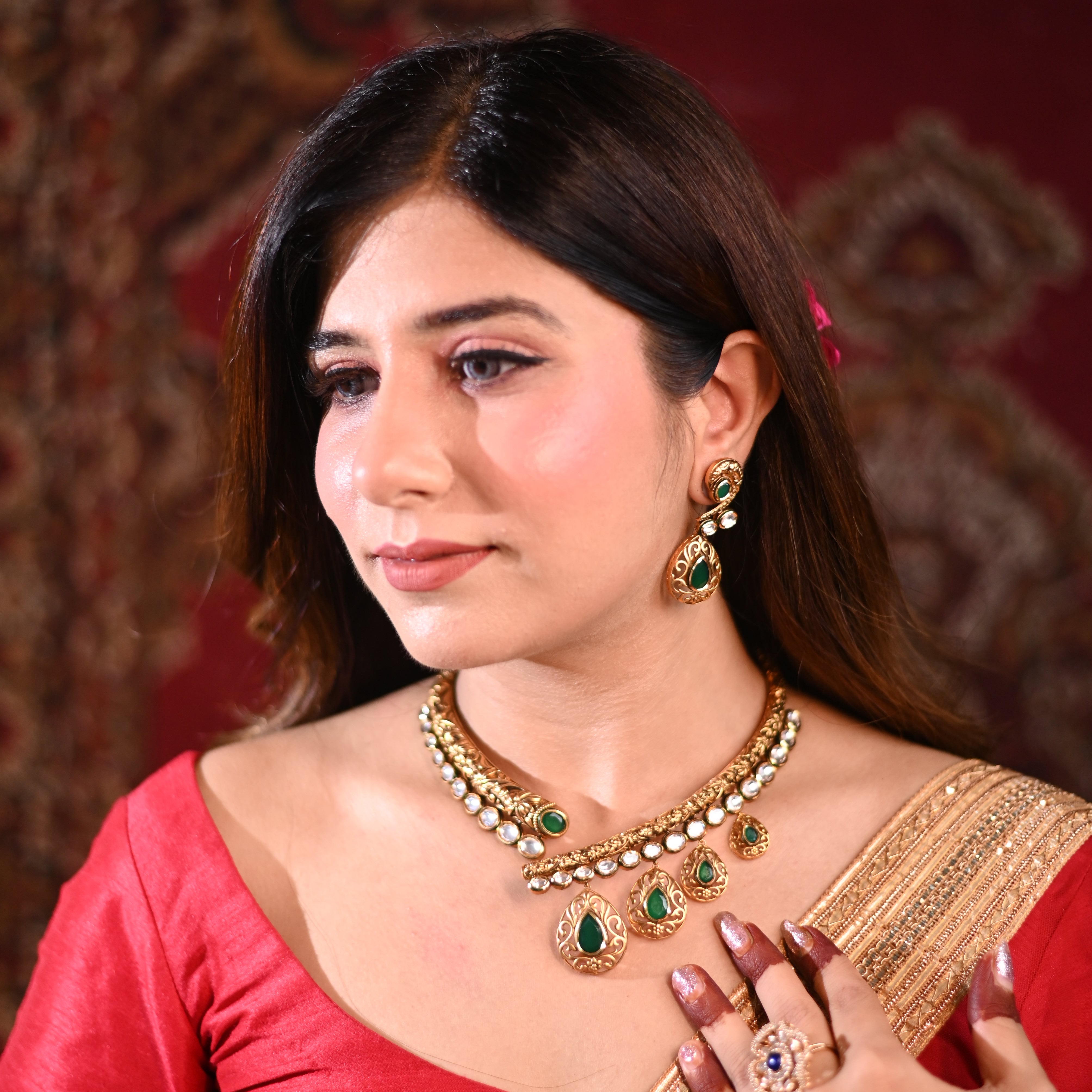 Nayaab Ahana Polk hasli neckpiece