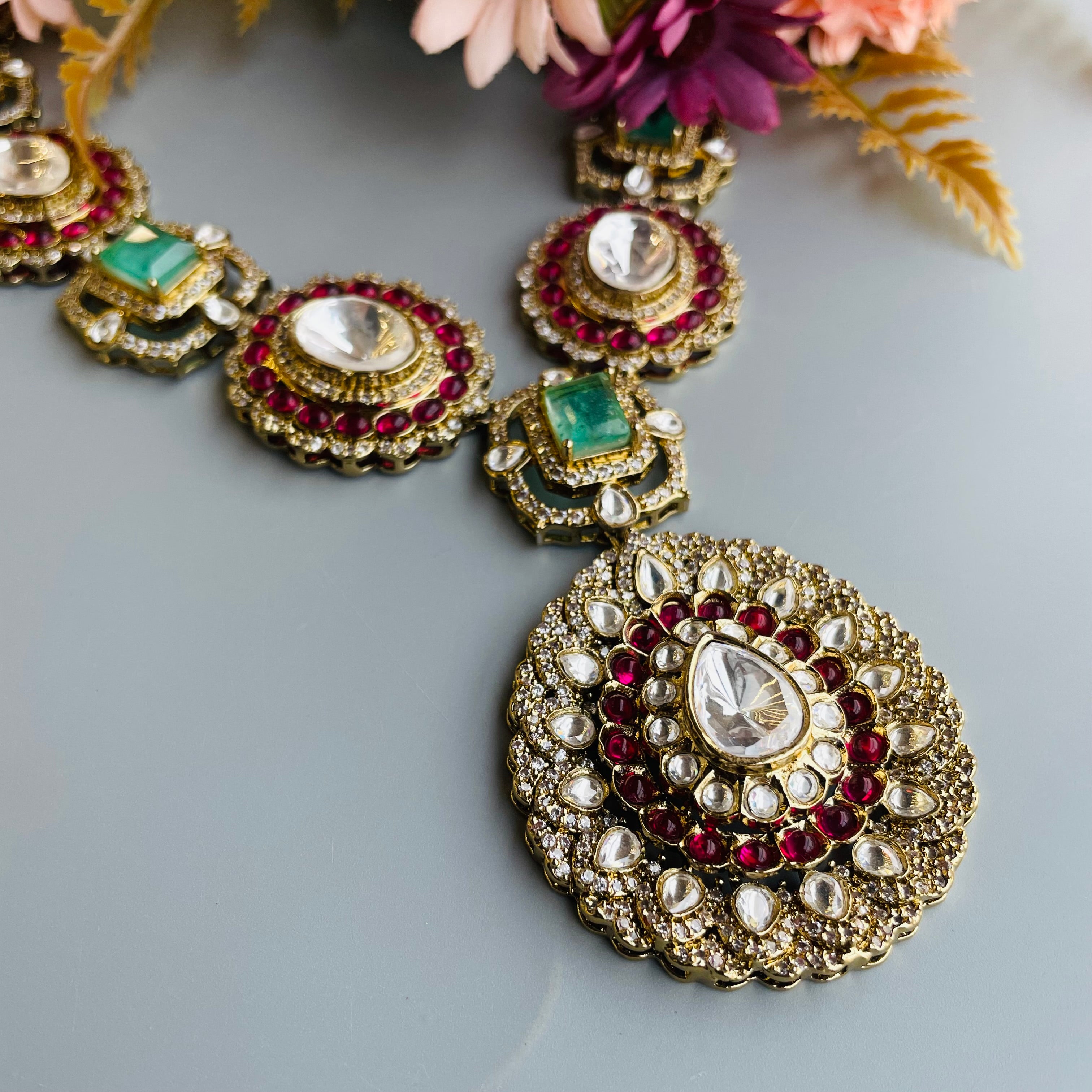 Nayaab Shalu Polki Neckpiece