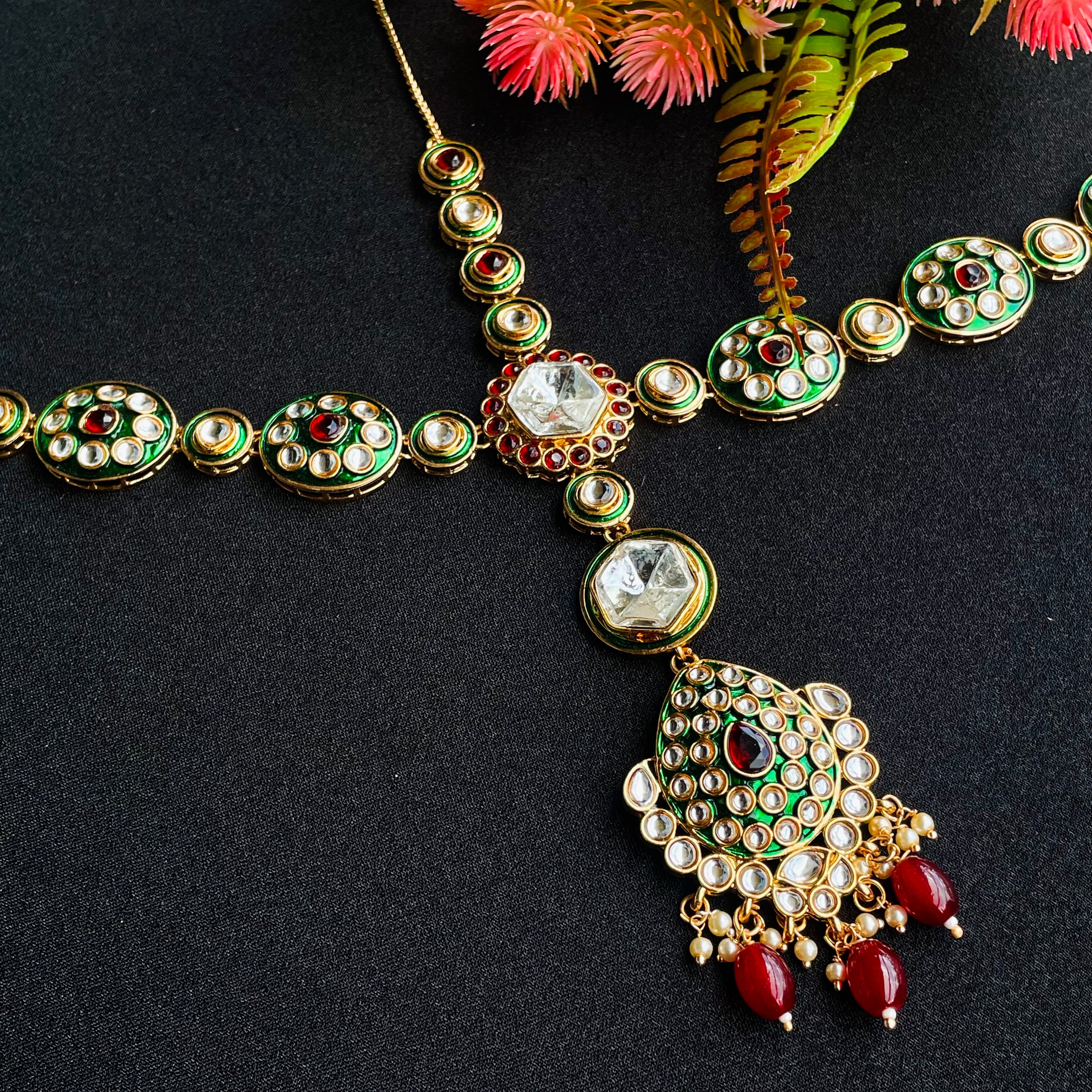 Nayaab Aadhya Earrings With Tikka
