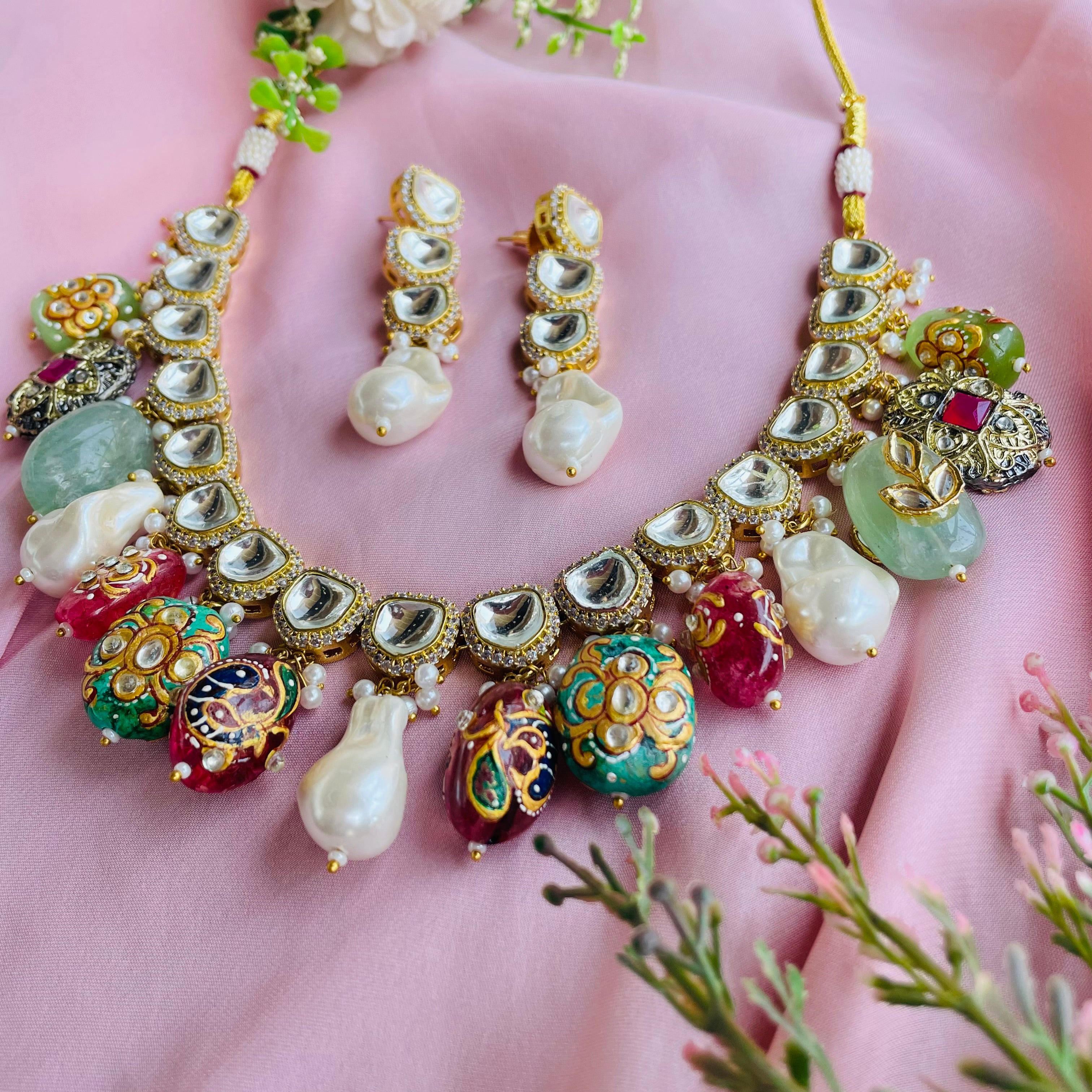 Nayaab Ishika Polki Neckpiece