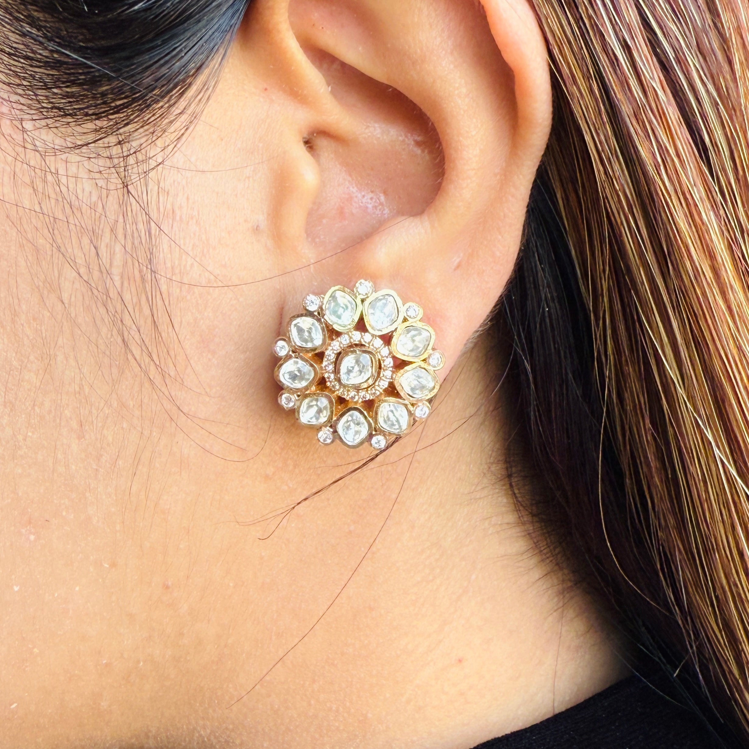 Nayaab Shanvi Polki Studs