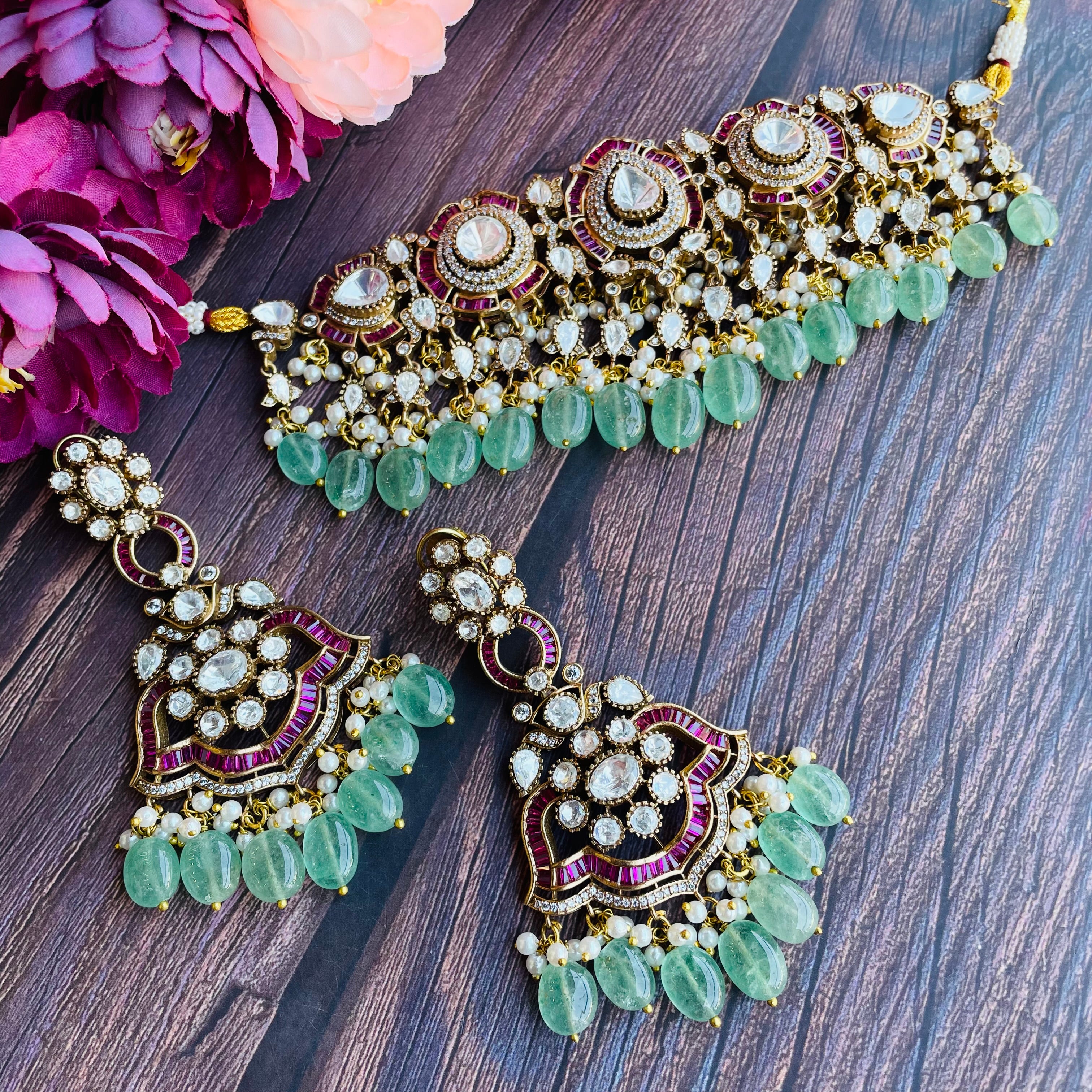 Nayaab Aliya Polki Choker