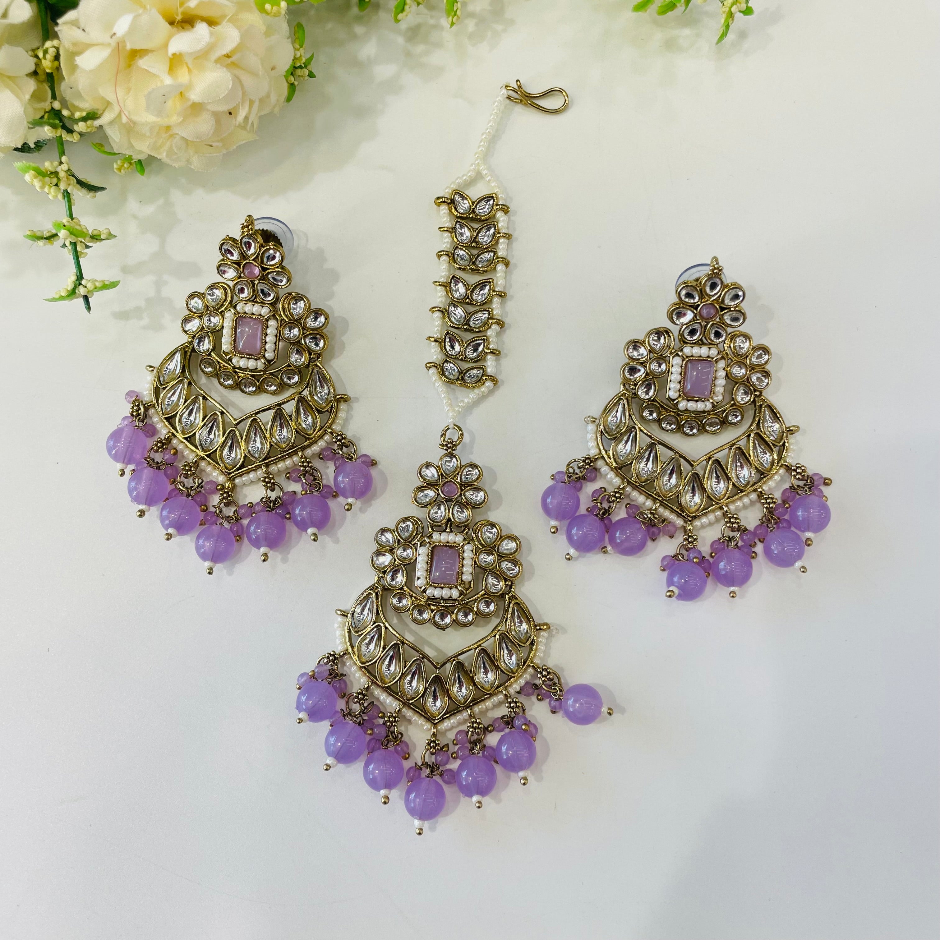 Nayaab Sara Earring with tikka