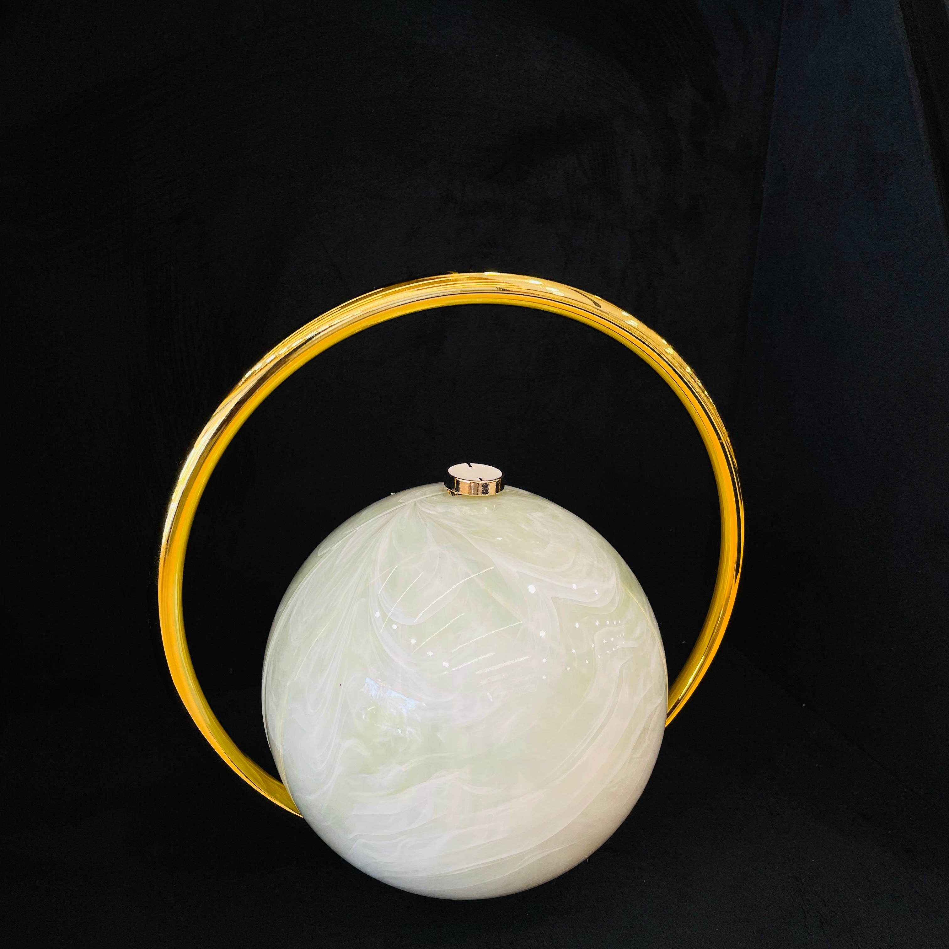 Orbis Marble Hoop Bag
