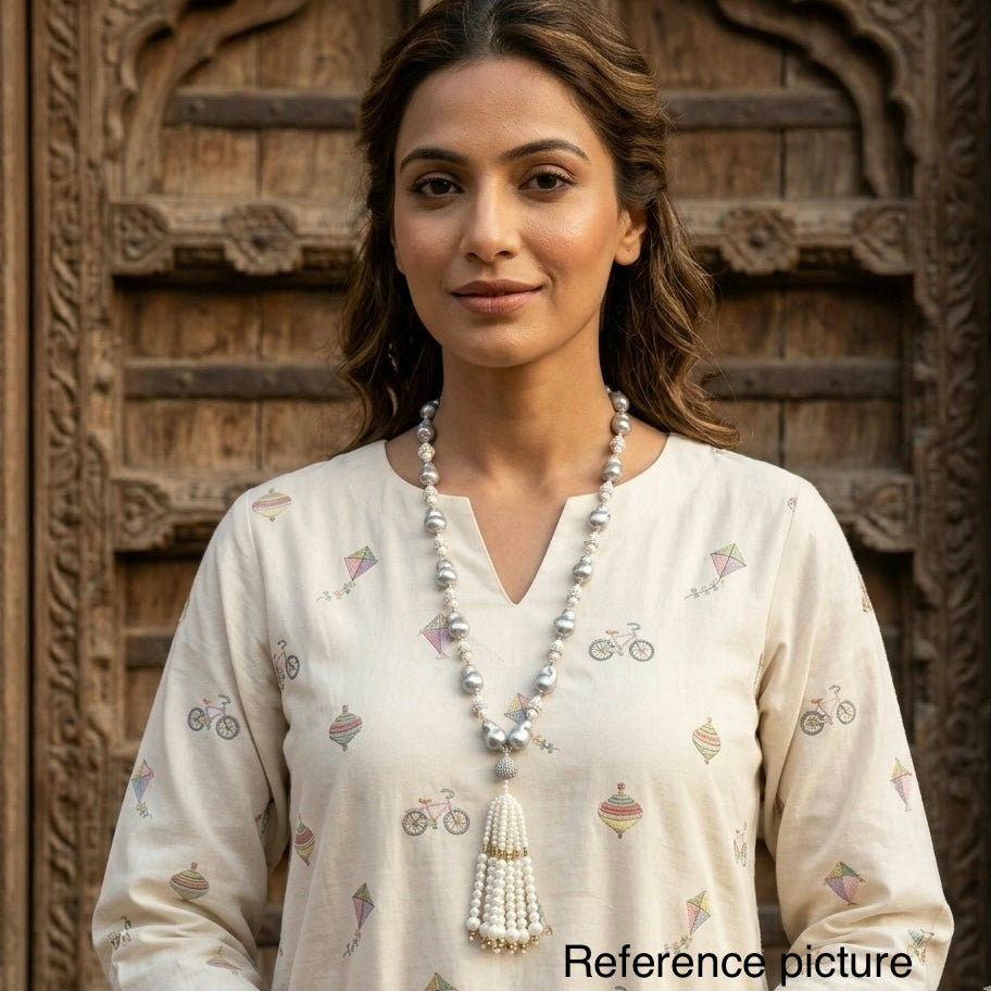Ad Navya pearl mala
