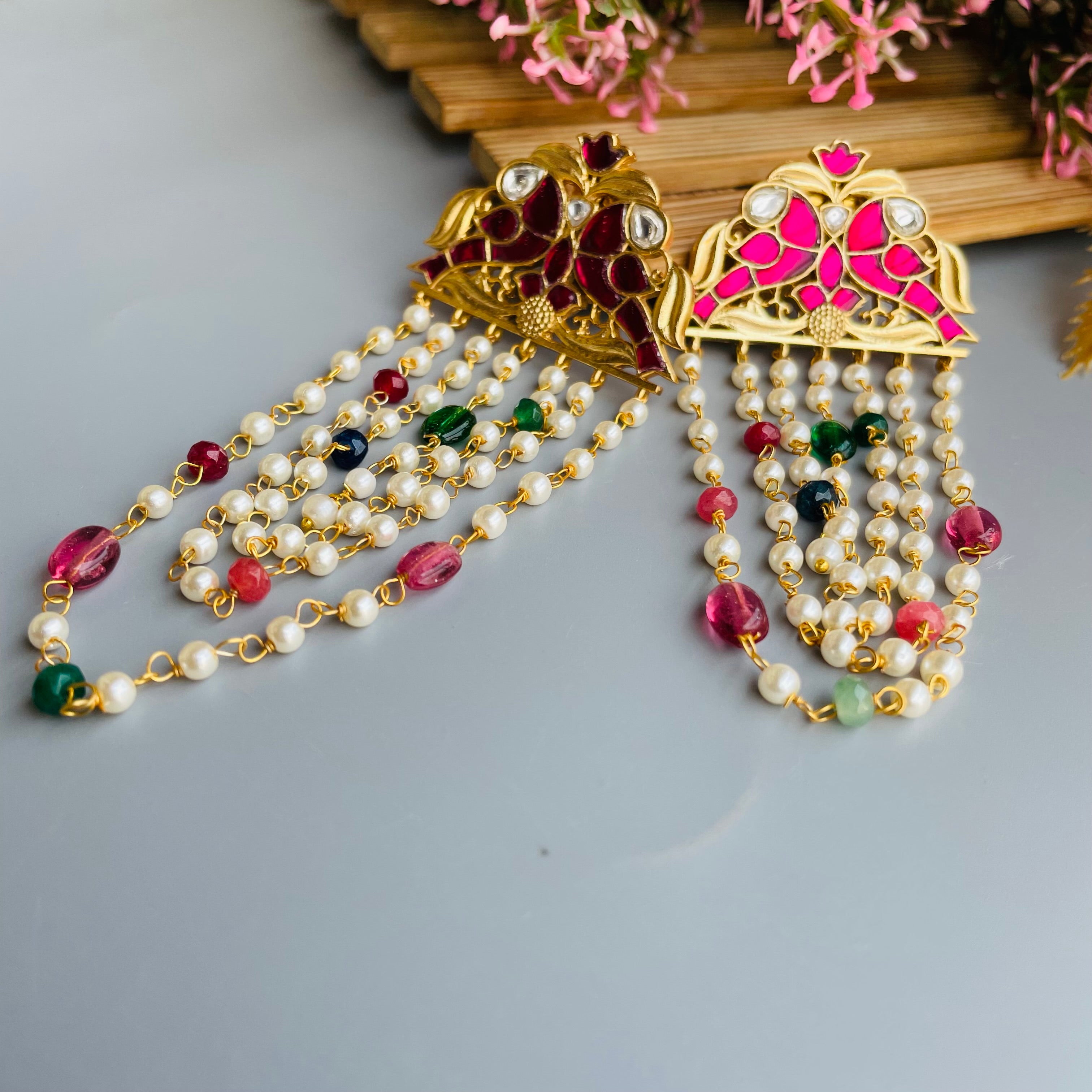 Nayaab Riya Polki Earrings