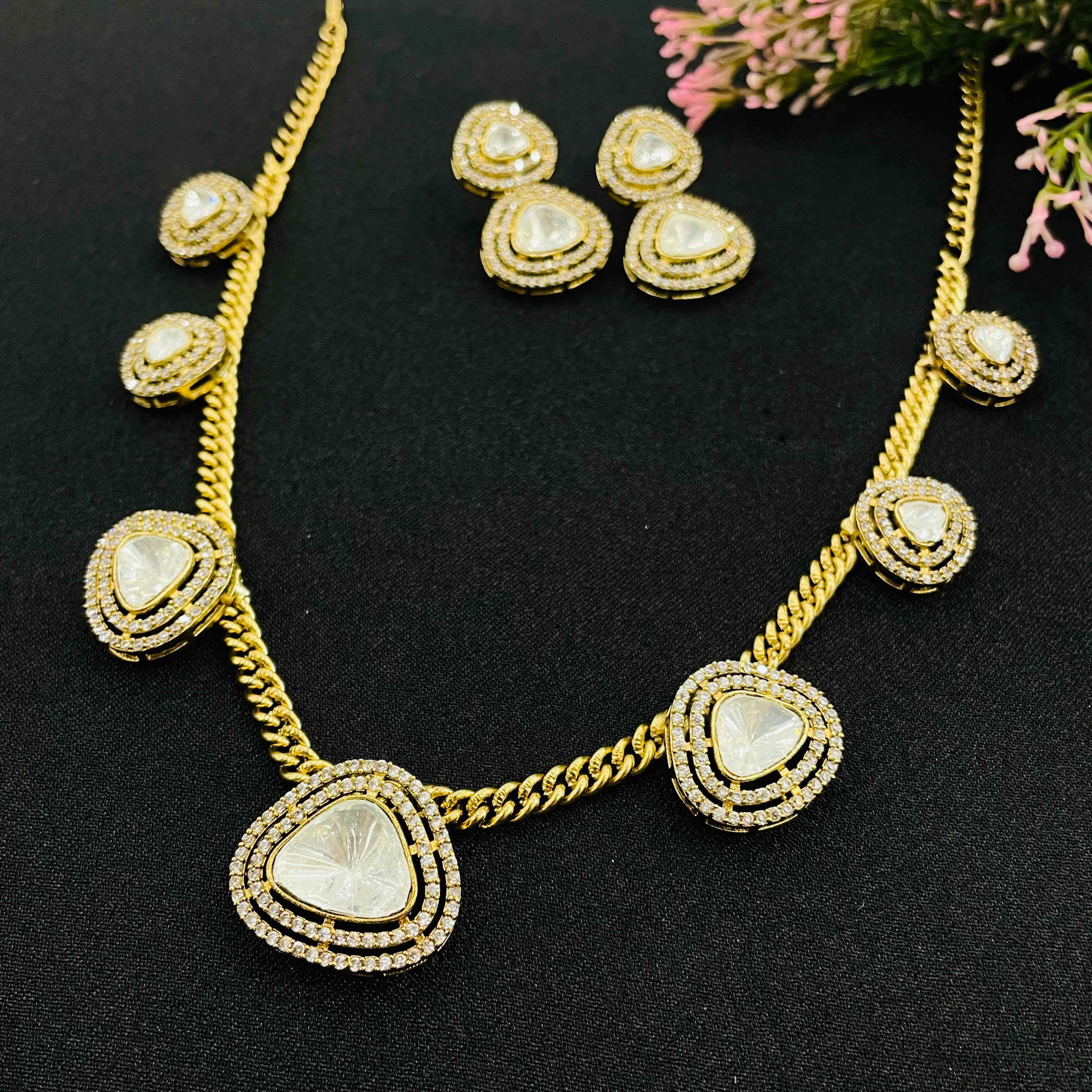 Nayaab Shreya Polki Neckpiece