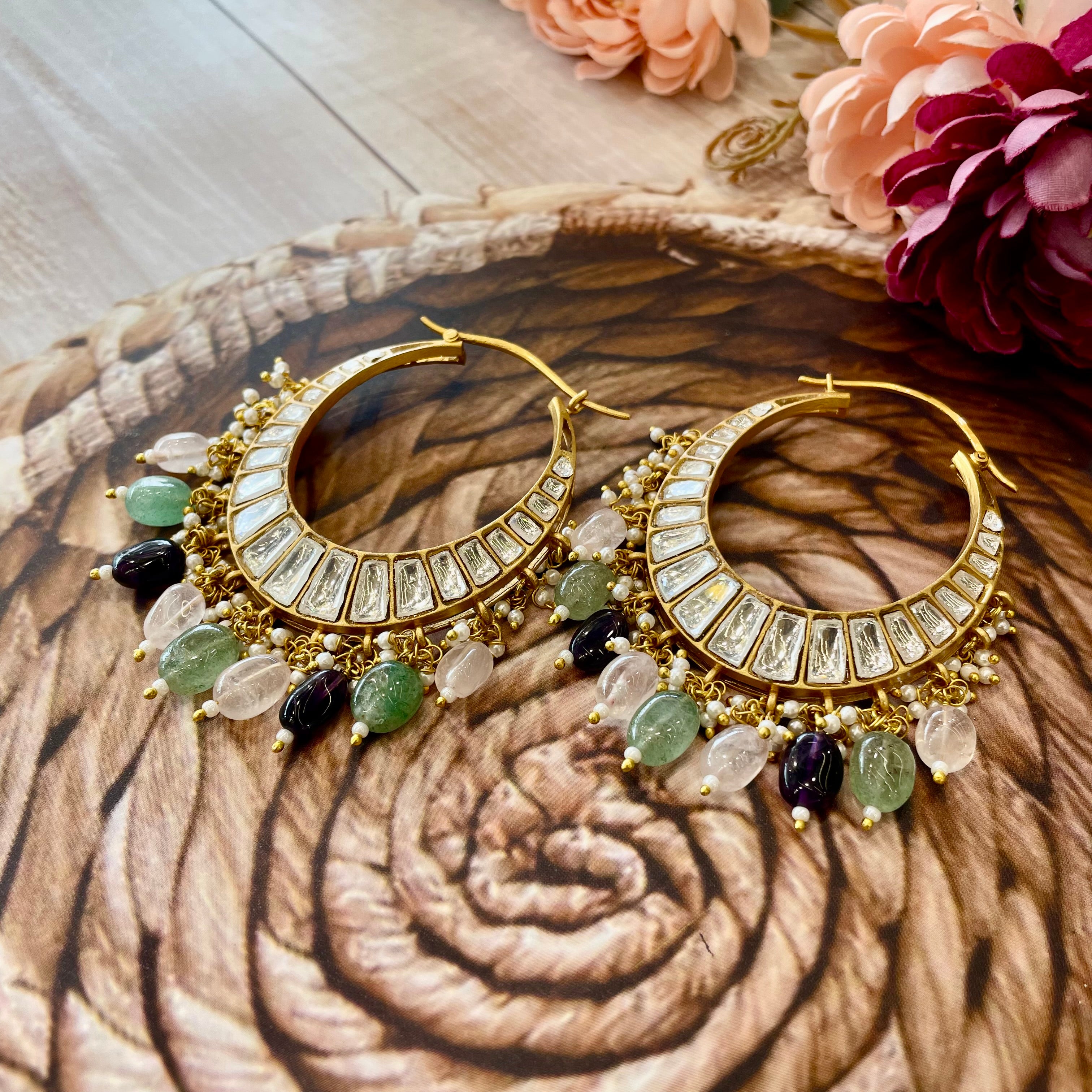 Nayaab Anaya Polki Earrings