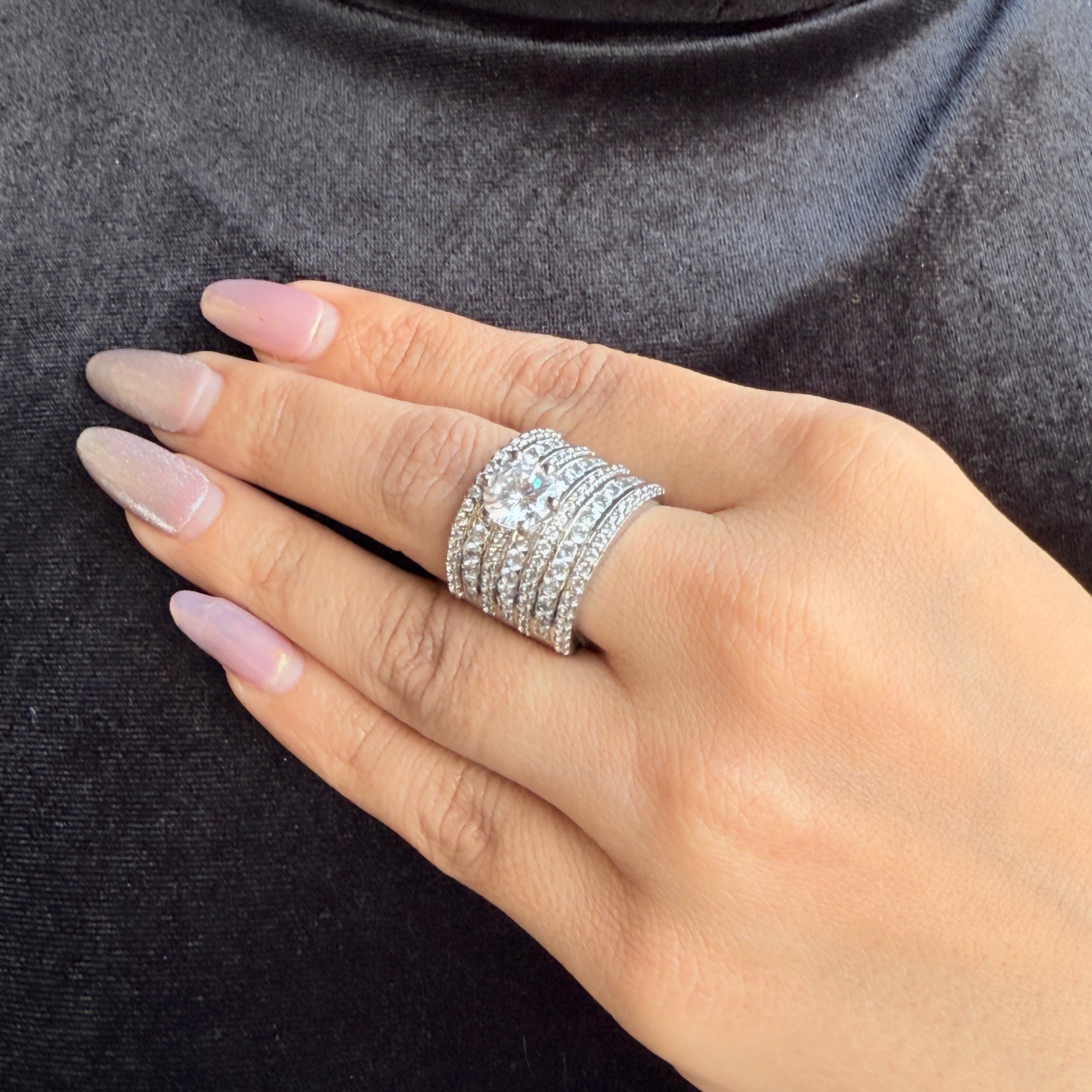 VS Sterling Silver Cocktail Ring 014 13G