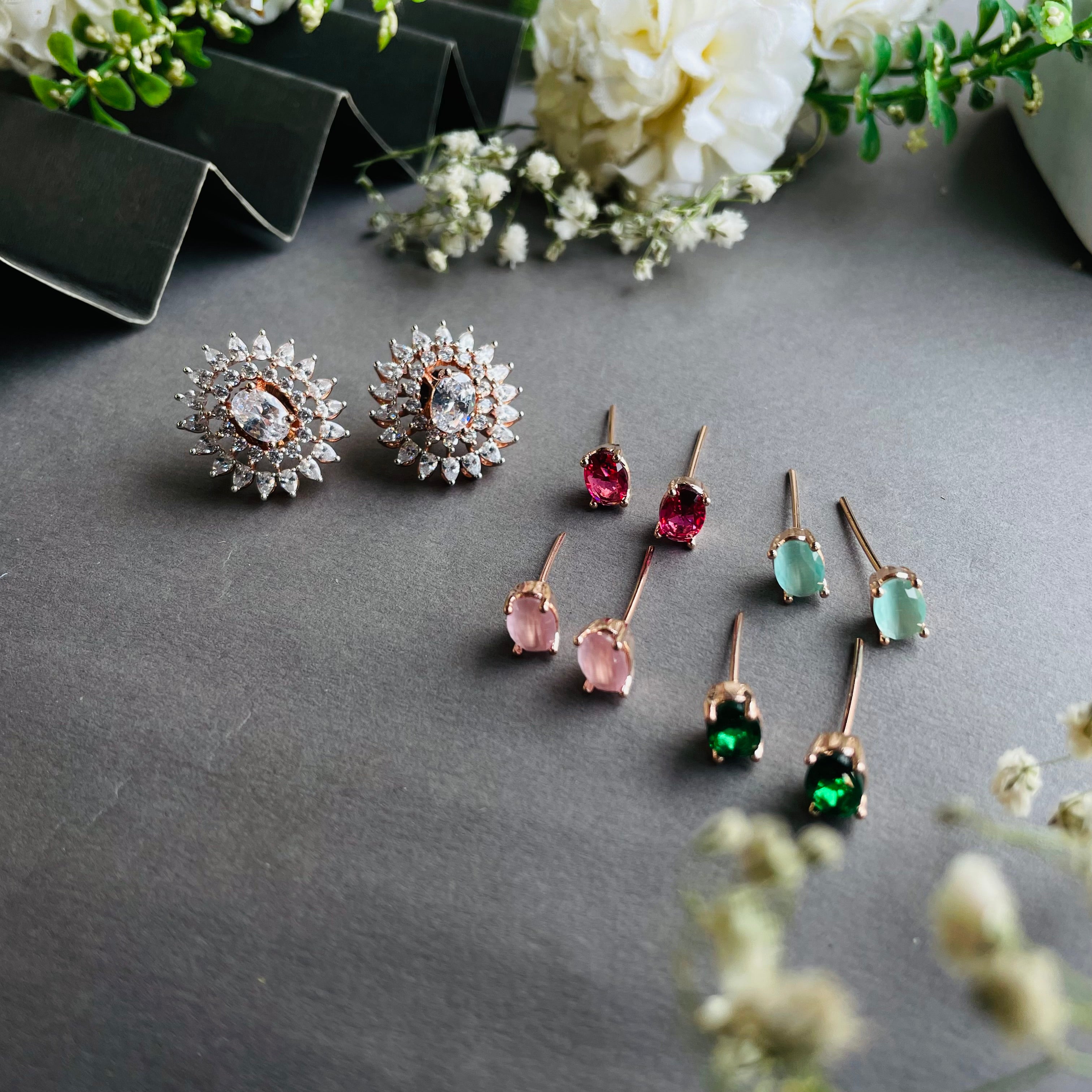 Ad Lucy studs colour changeable