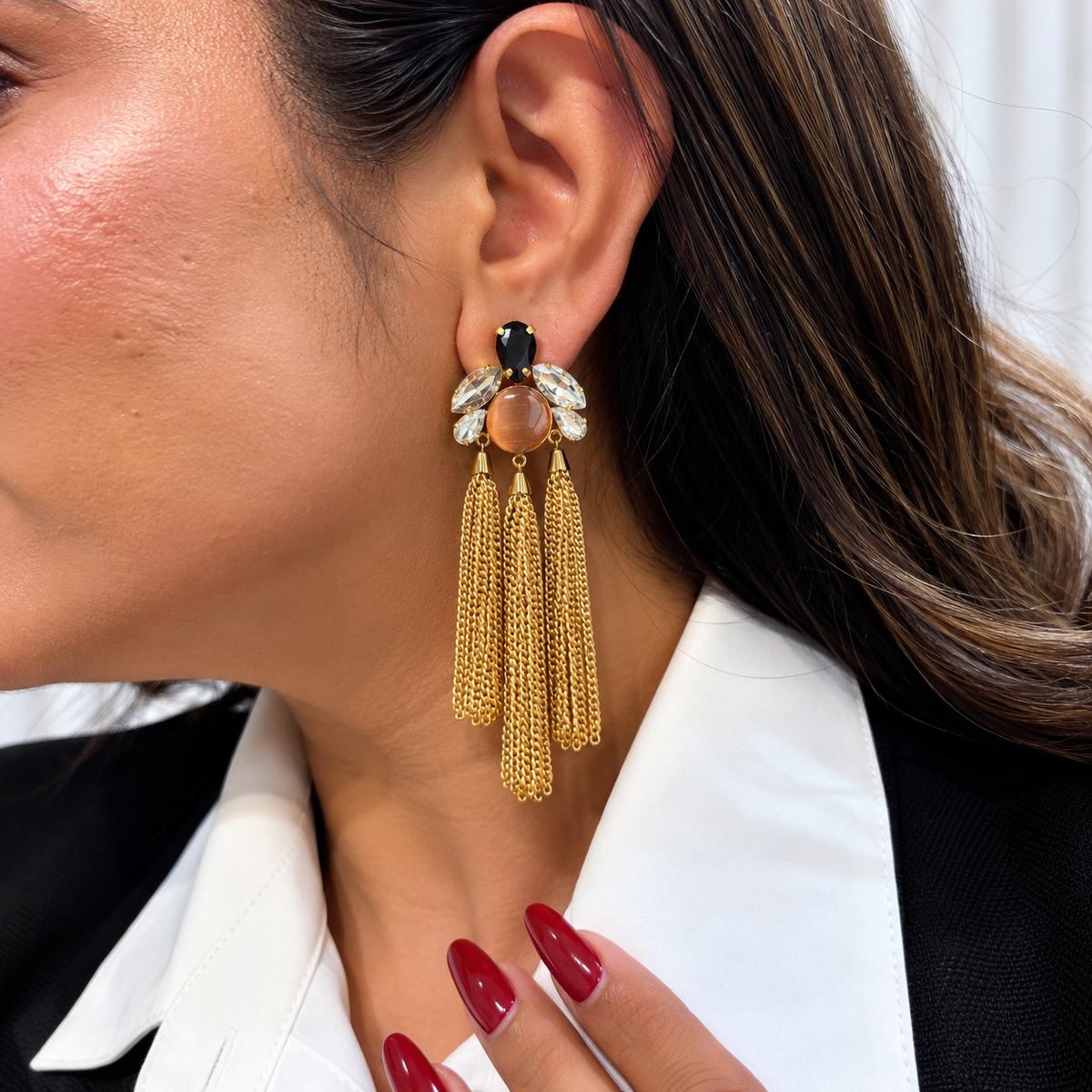 Meherika Tassel Earrings