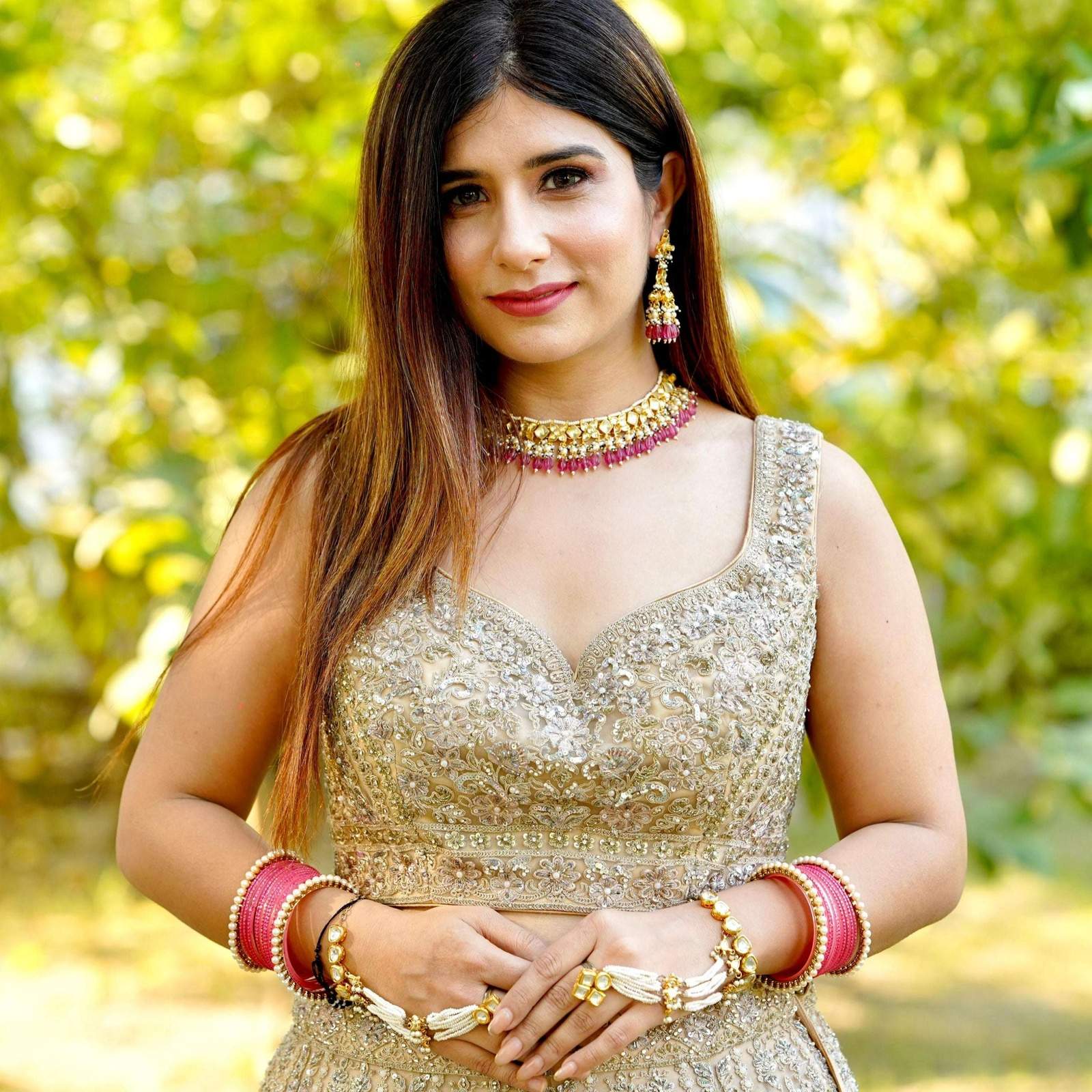Nayaab Jaanvi Polki Neckpiece