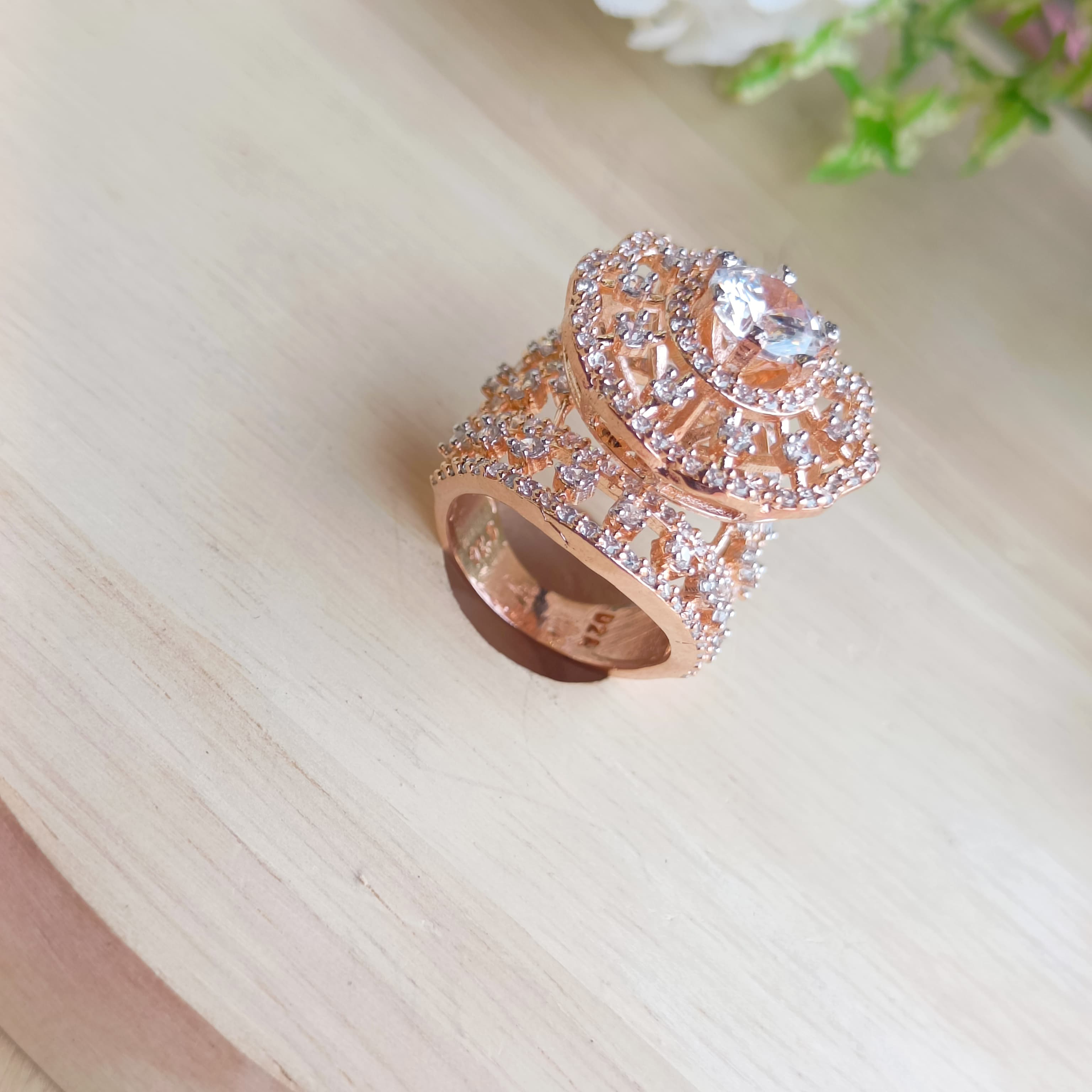 VS Sterling Silver Cocktail Ring 094