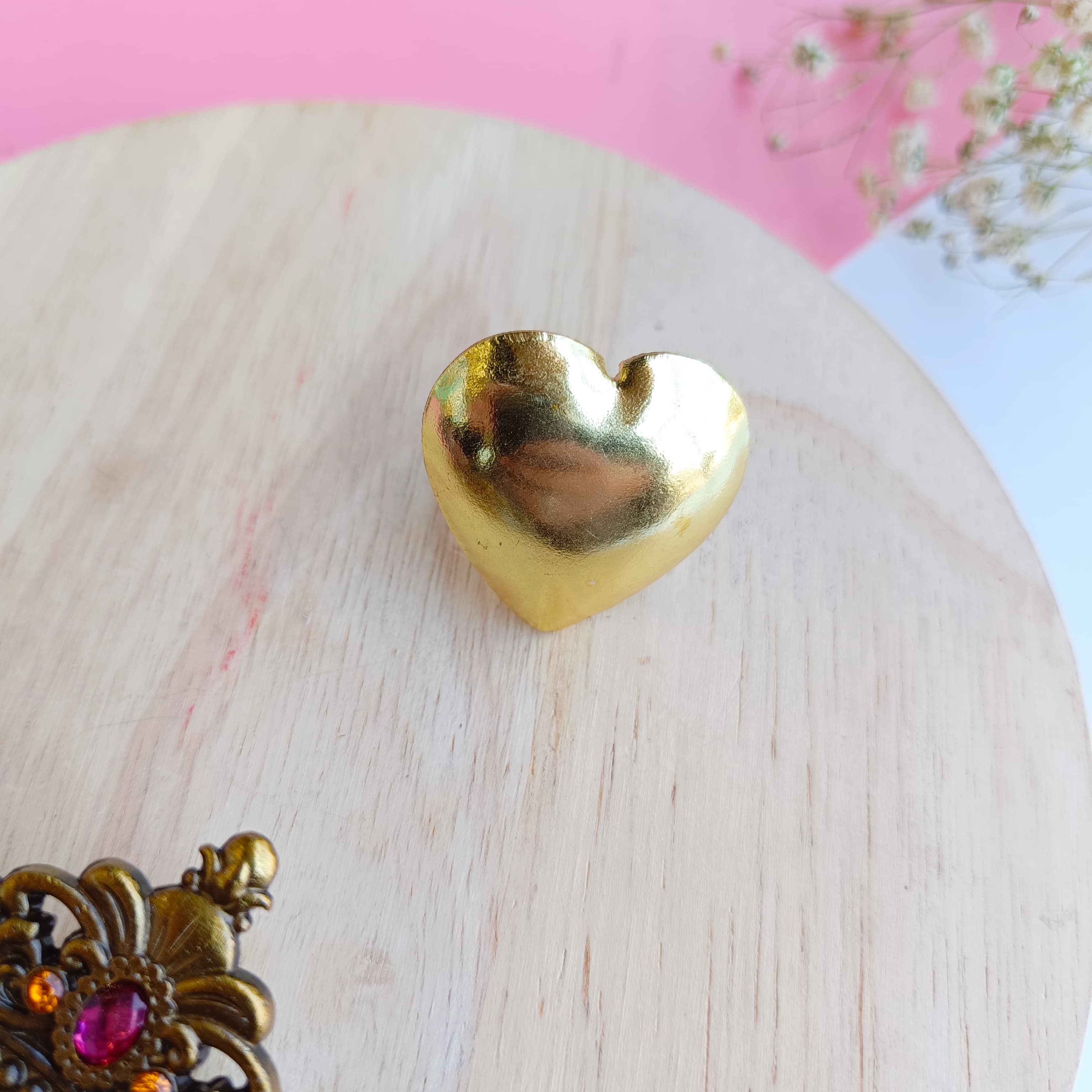 Layla Heart Gold Ring