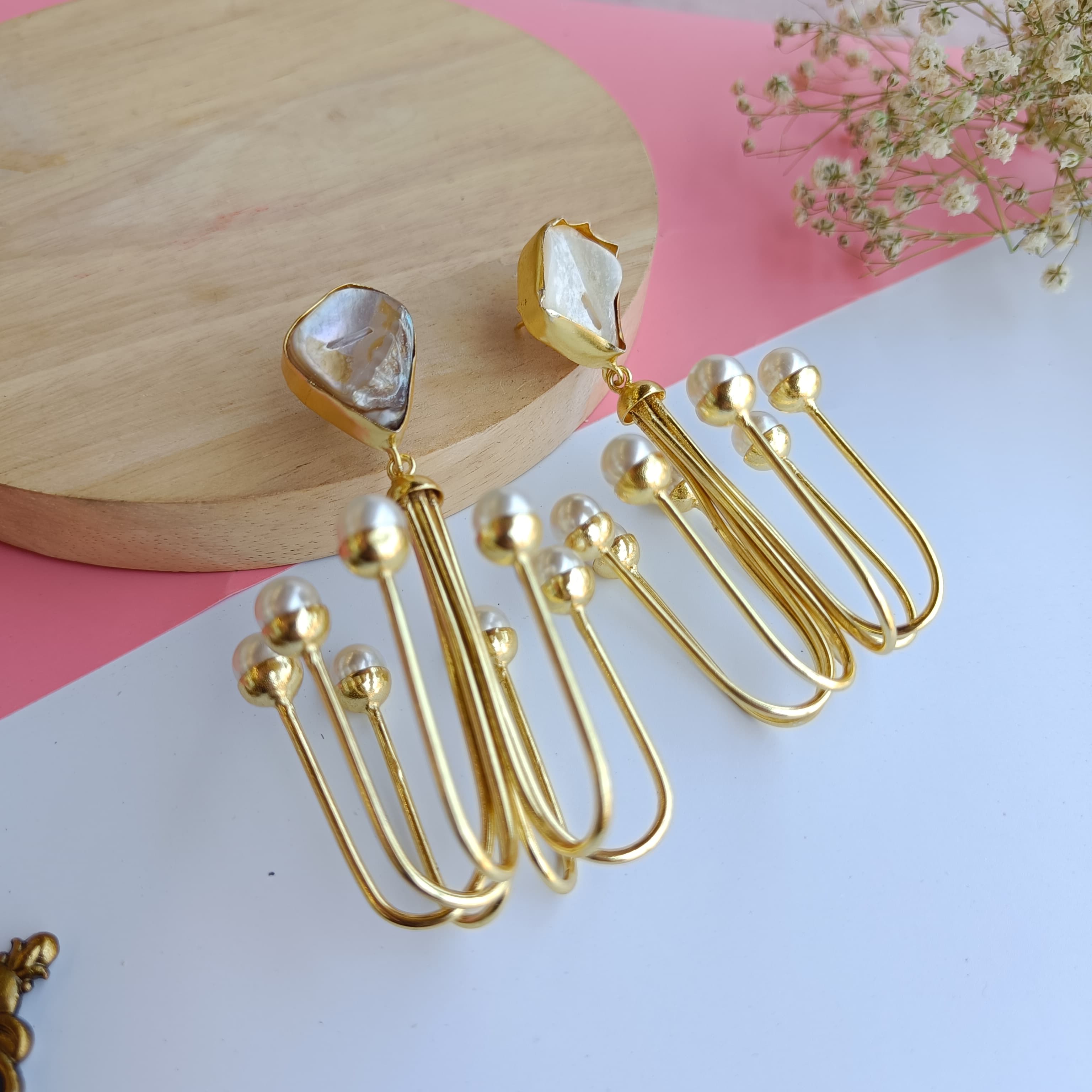 Layla Allium Gold Earrings