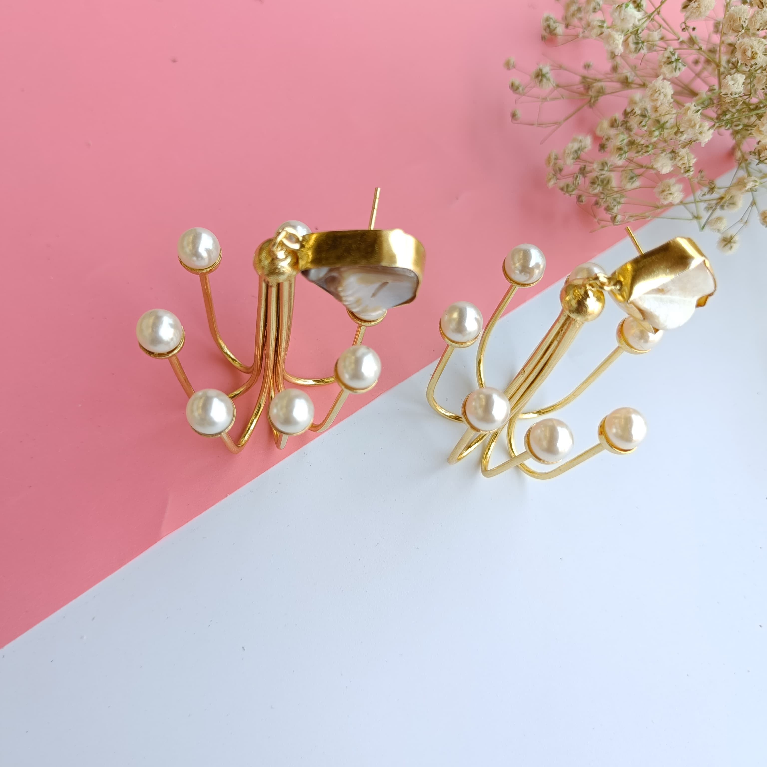 Layla Allium Gold Earrings
