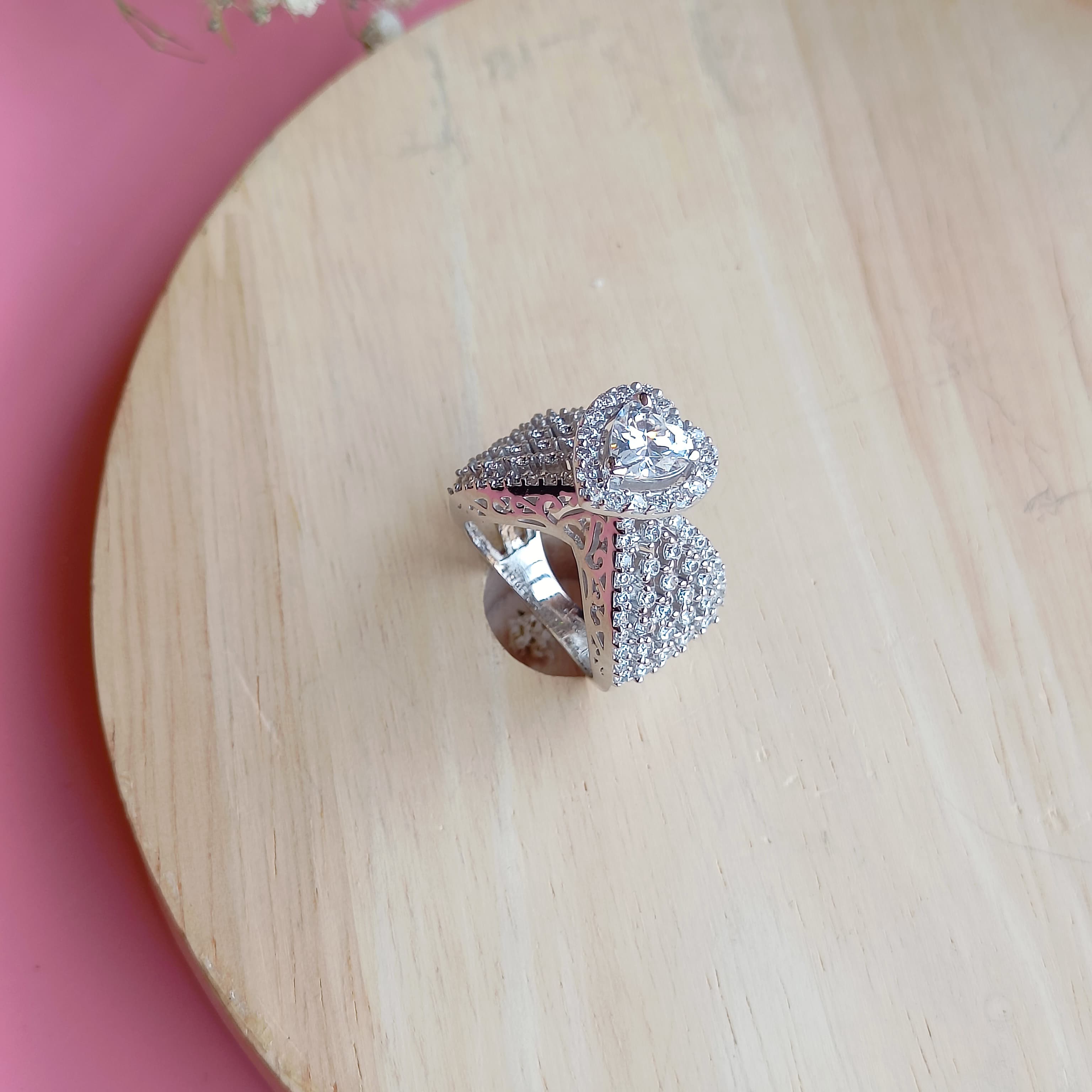 Vs Sterling silver Cocktail Ring 134