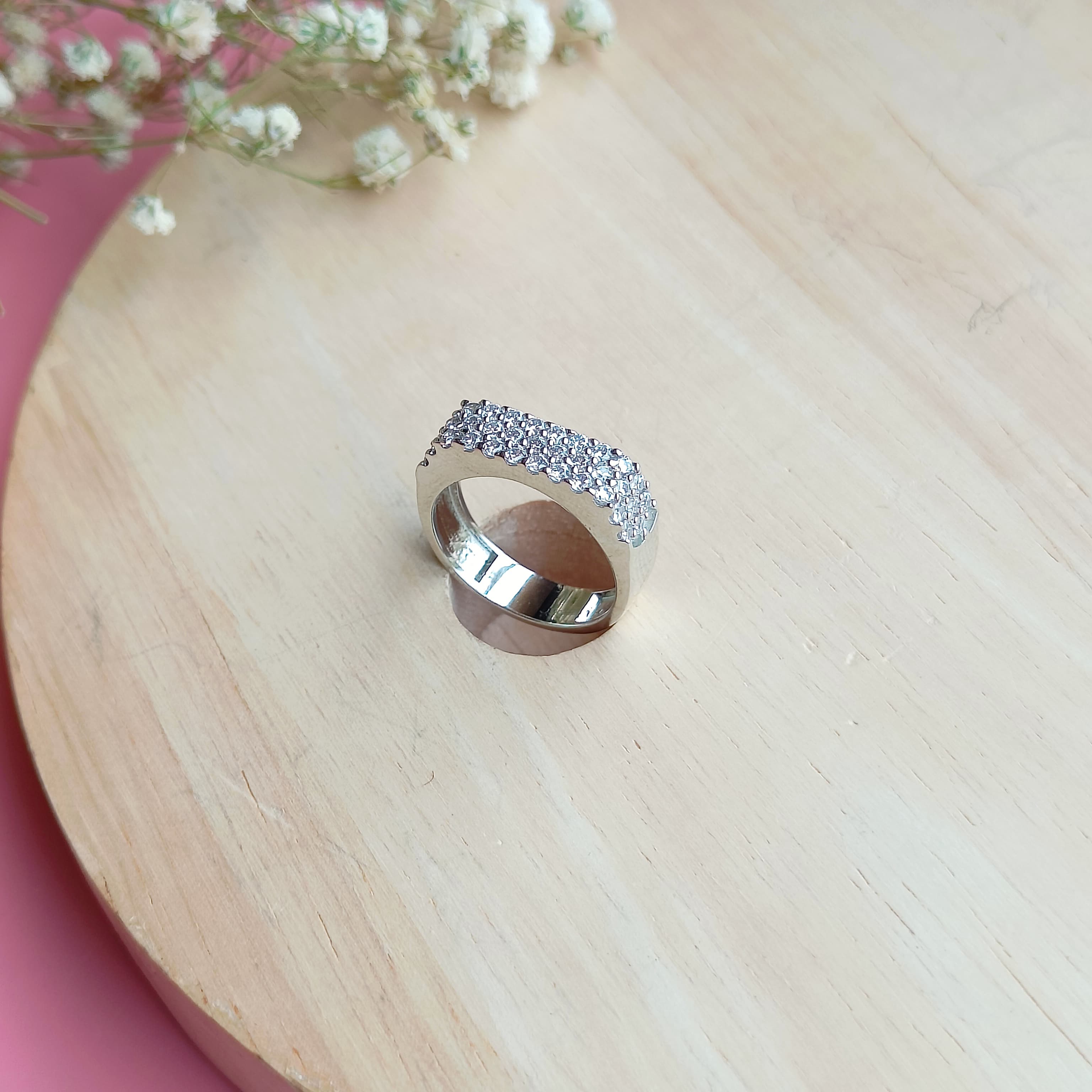 Vs Sterling silver Cocktail Ring 143