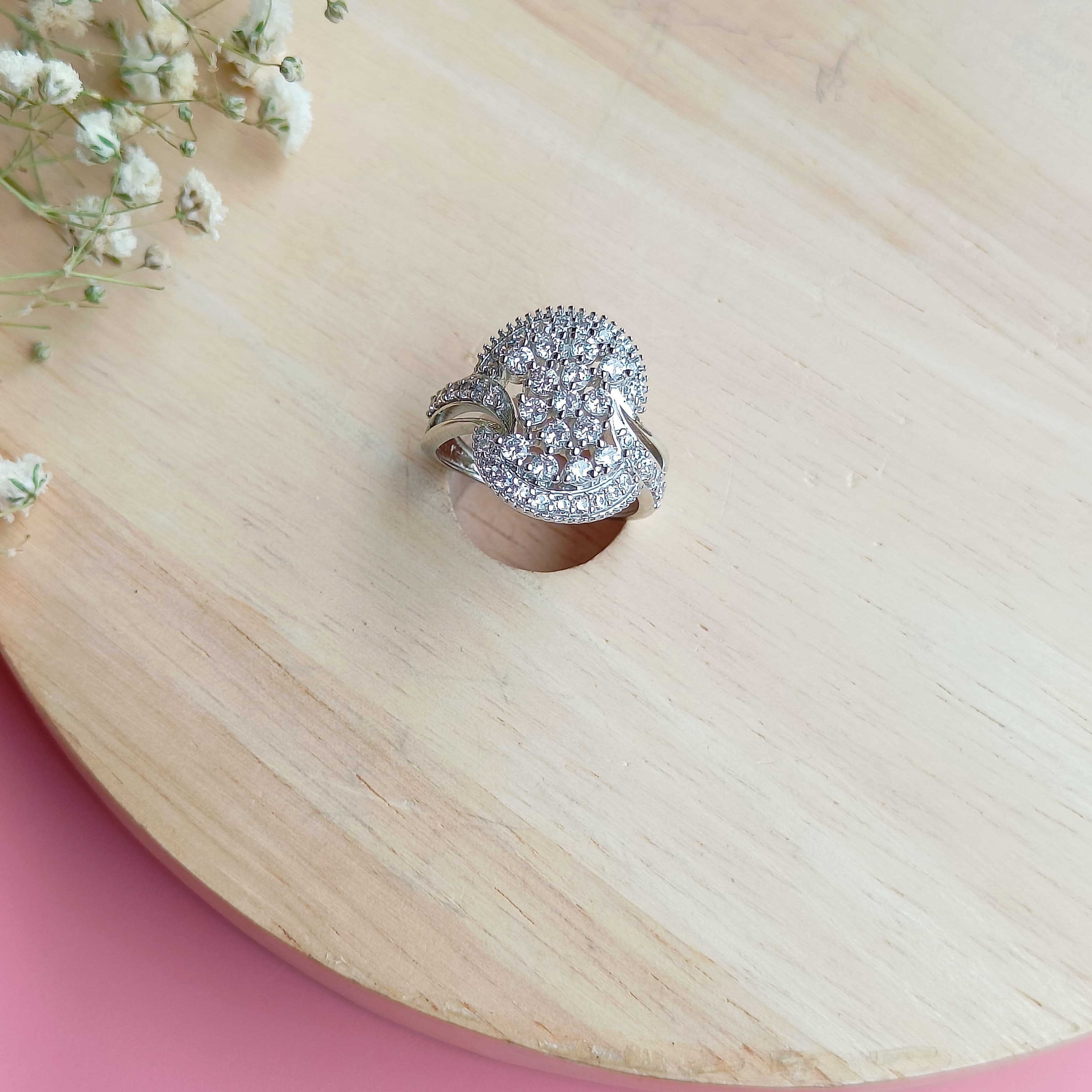 Vs sterling silver Cocktail Ring 149