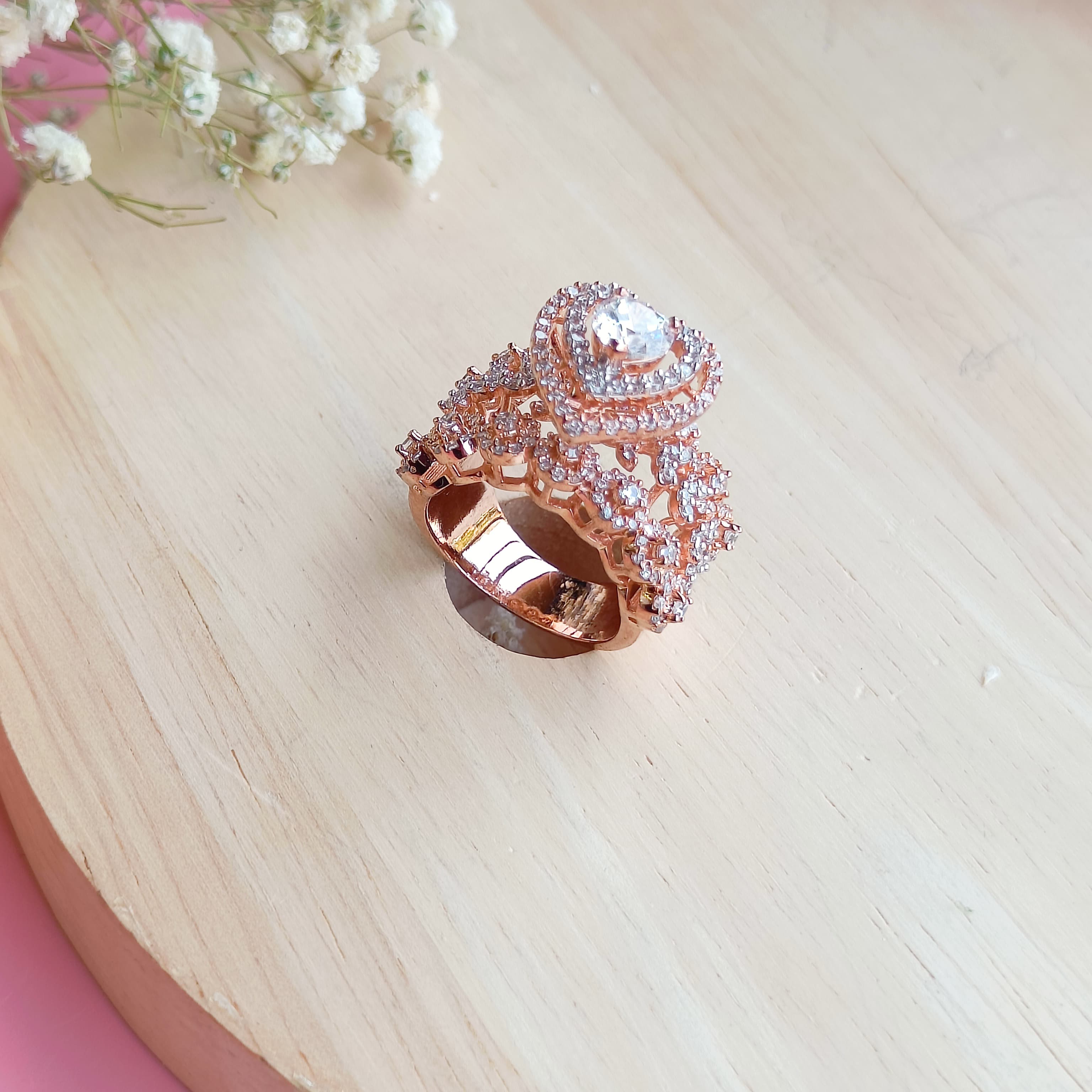 Vs Sterling silver Cocktail Ring 139