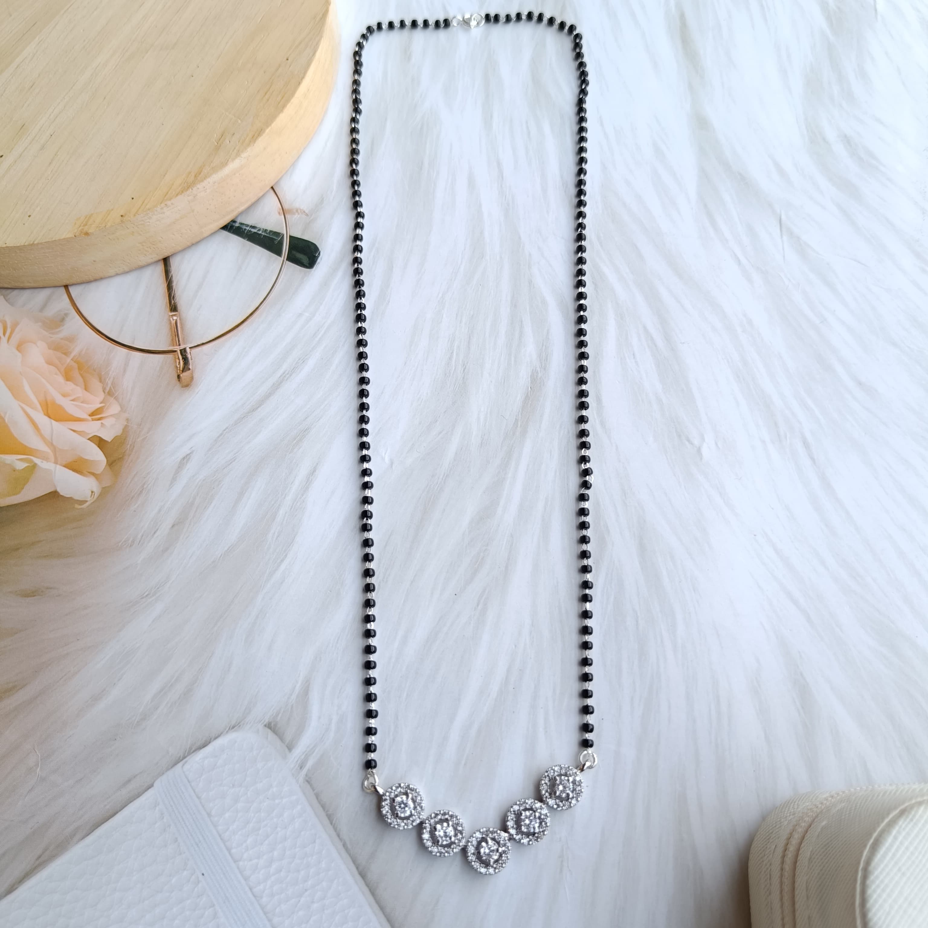 Sterling silver mangalsutra-1221 Silver