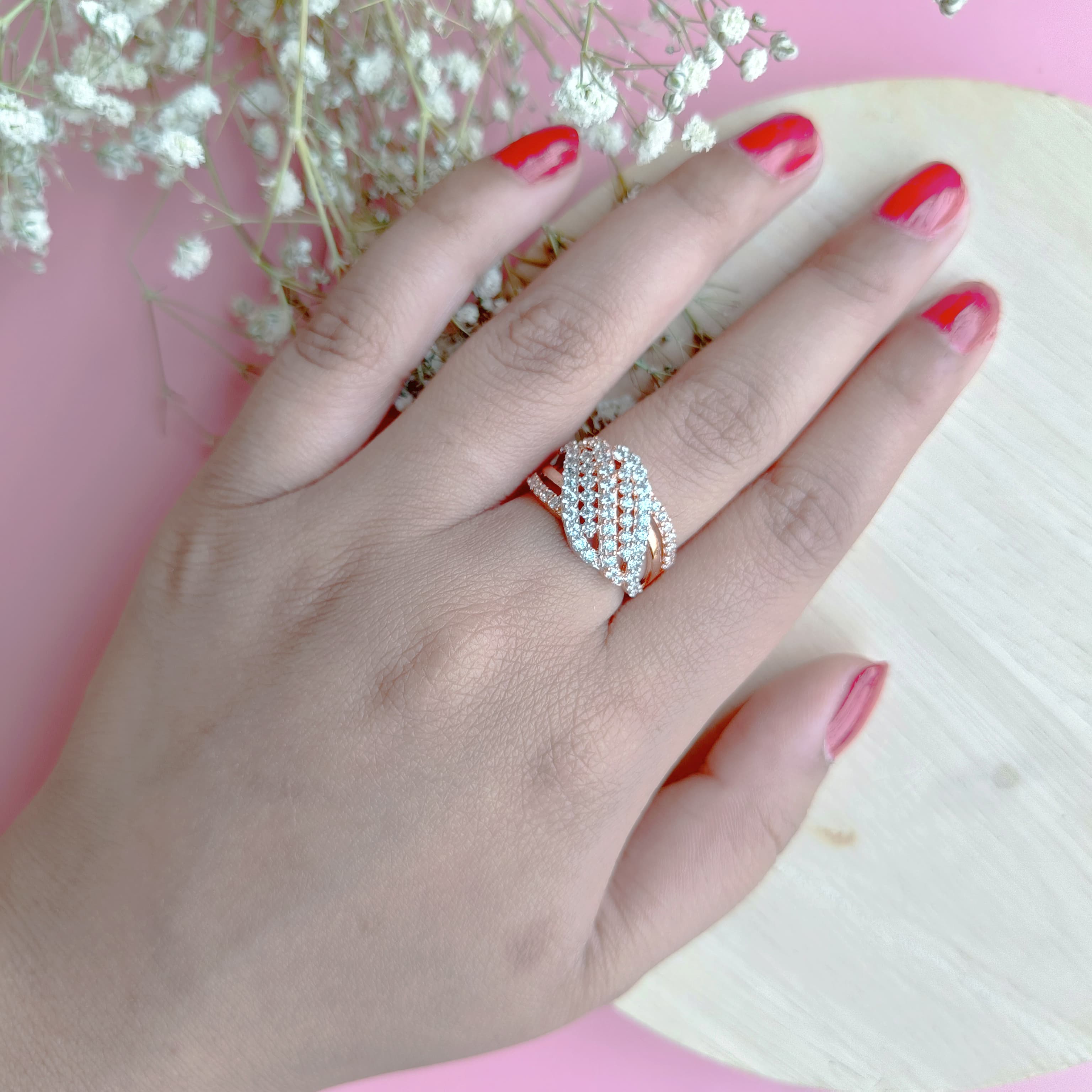 Sterling silver Cocktail Ring-164