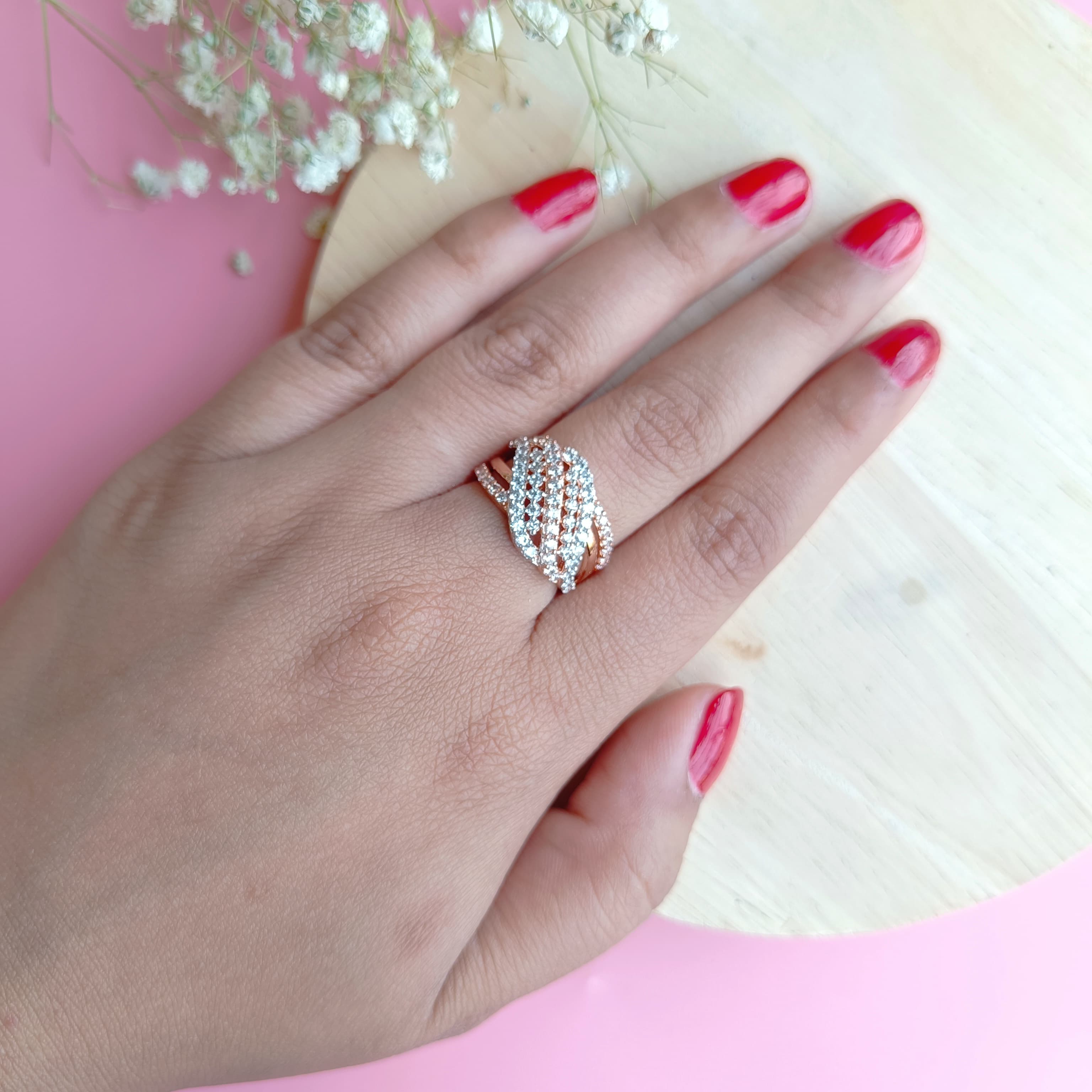 Sterling silver Cocktail Ring-164