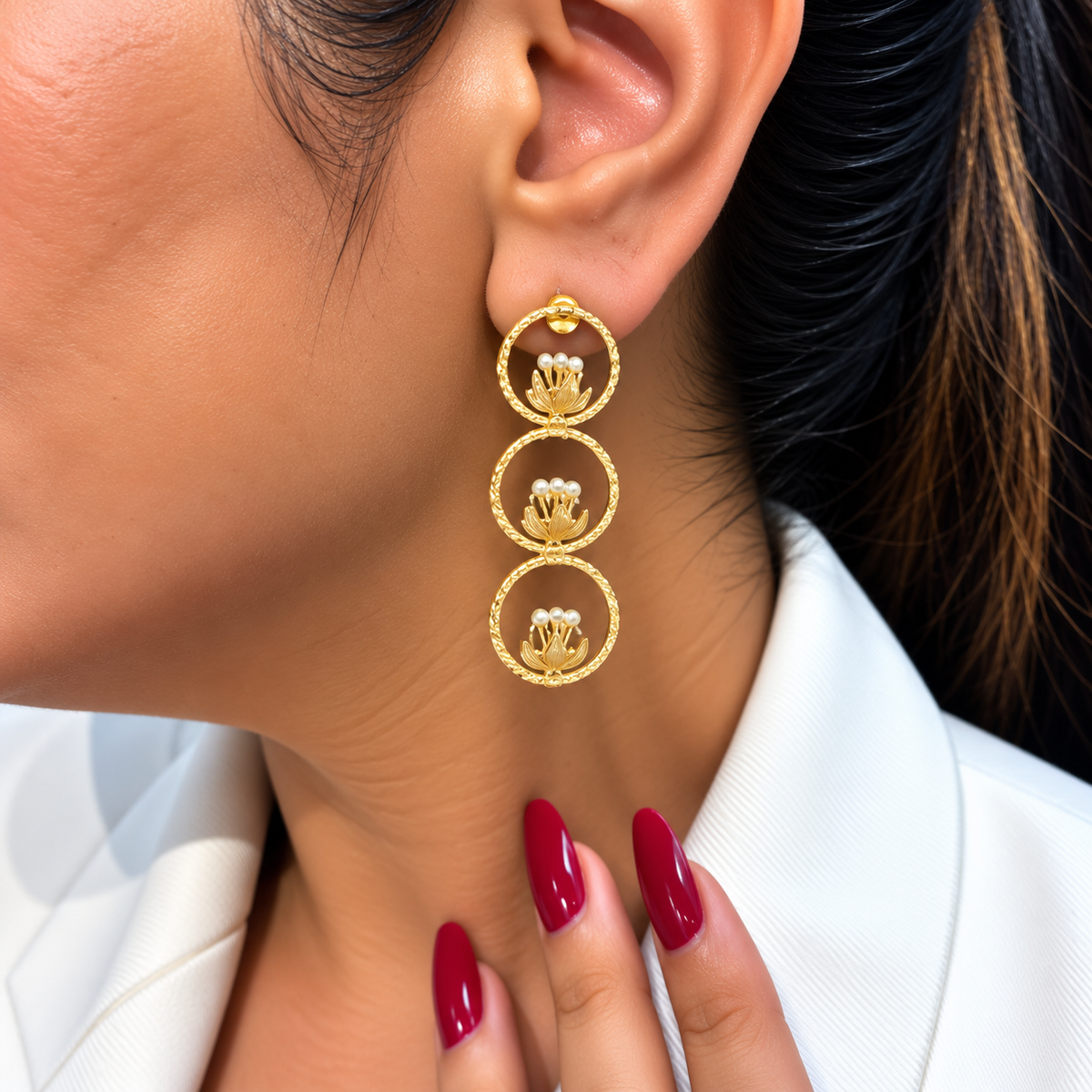 Lotus Glow Earrings