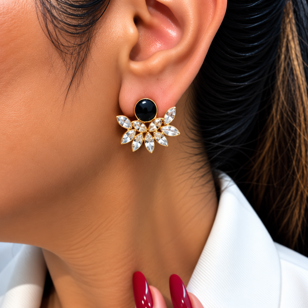 Noir Bloom Earrings