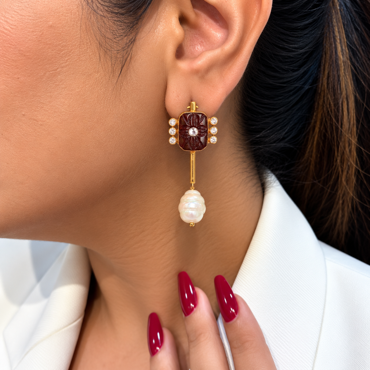 Noir Bloom Earrings