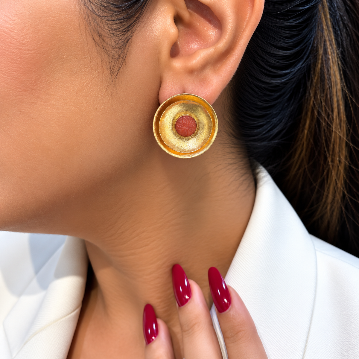 Solara Disc Earrings