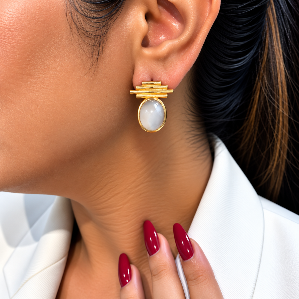 Elara Opaline Earrings