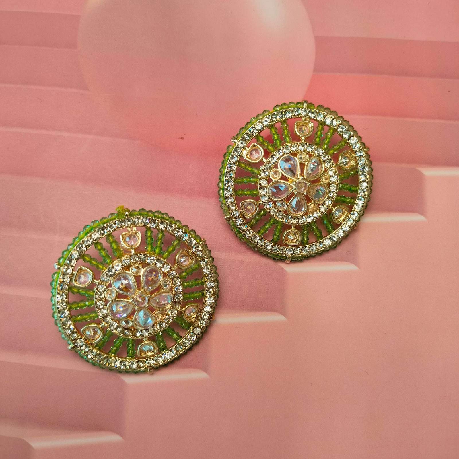 Nayaab mahi studs velvet box by shweta