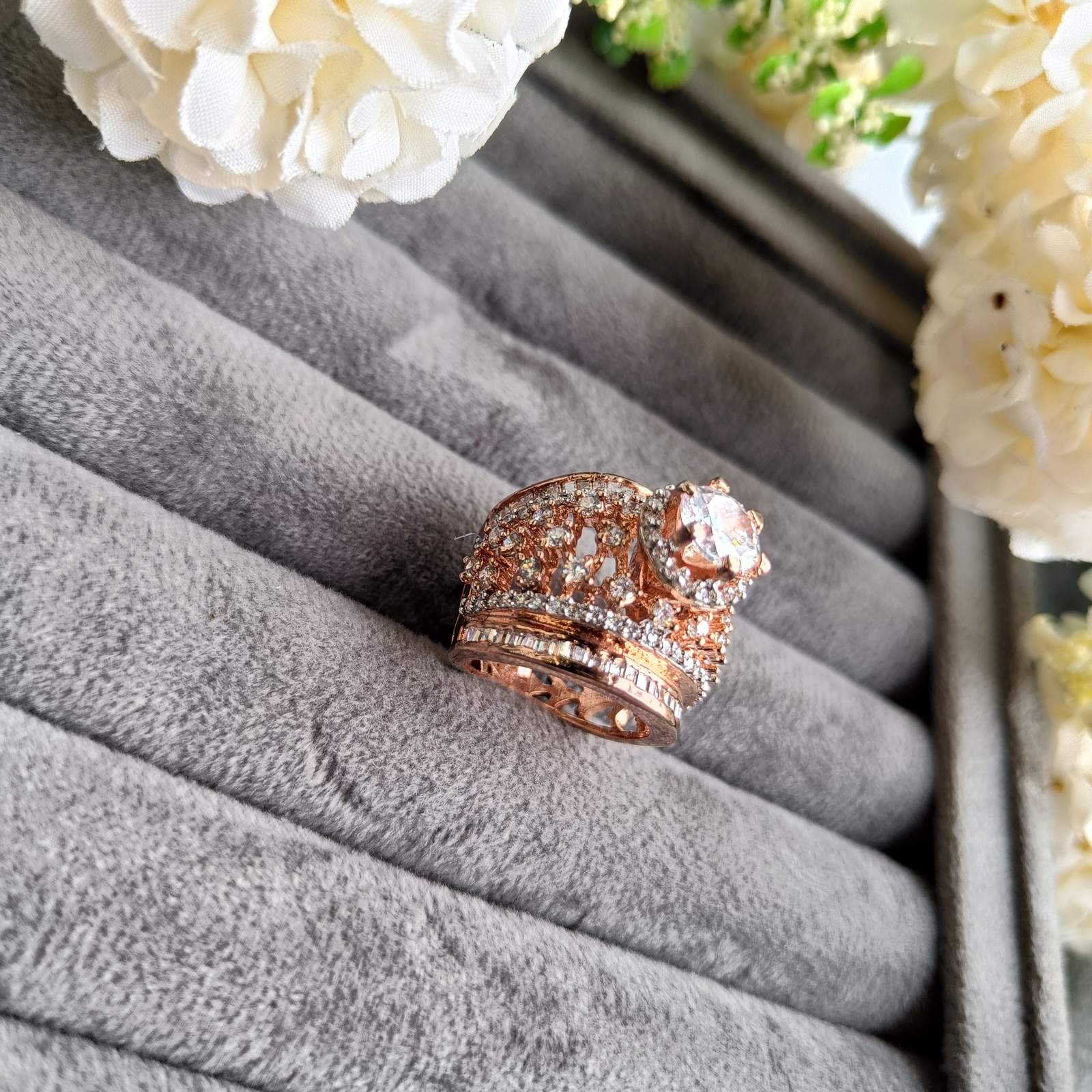 VS Sterling Silver Cocktail Ring 078