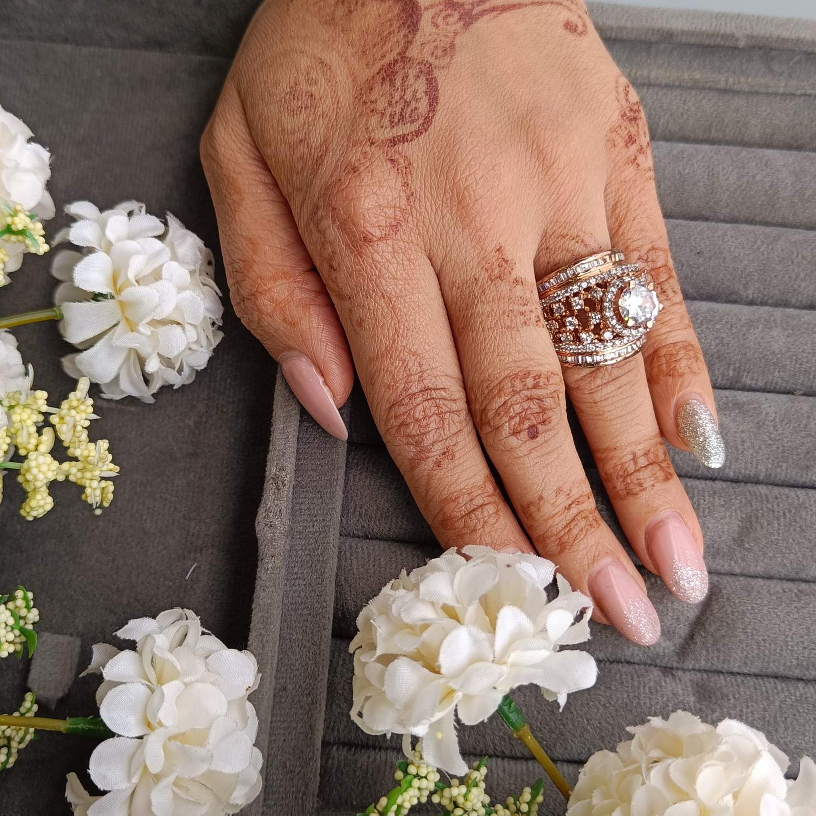 Stelling silver cocktail ring 109