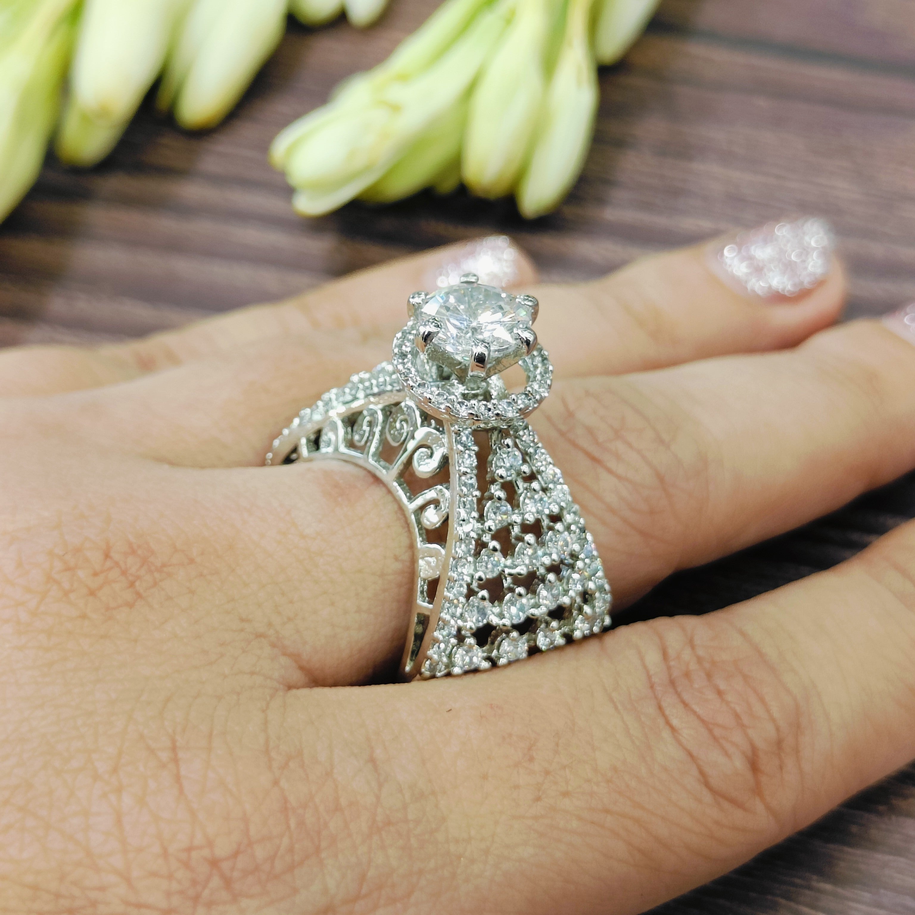 VS Sterling Silver Cocktail Ring 01