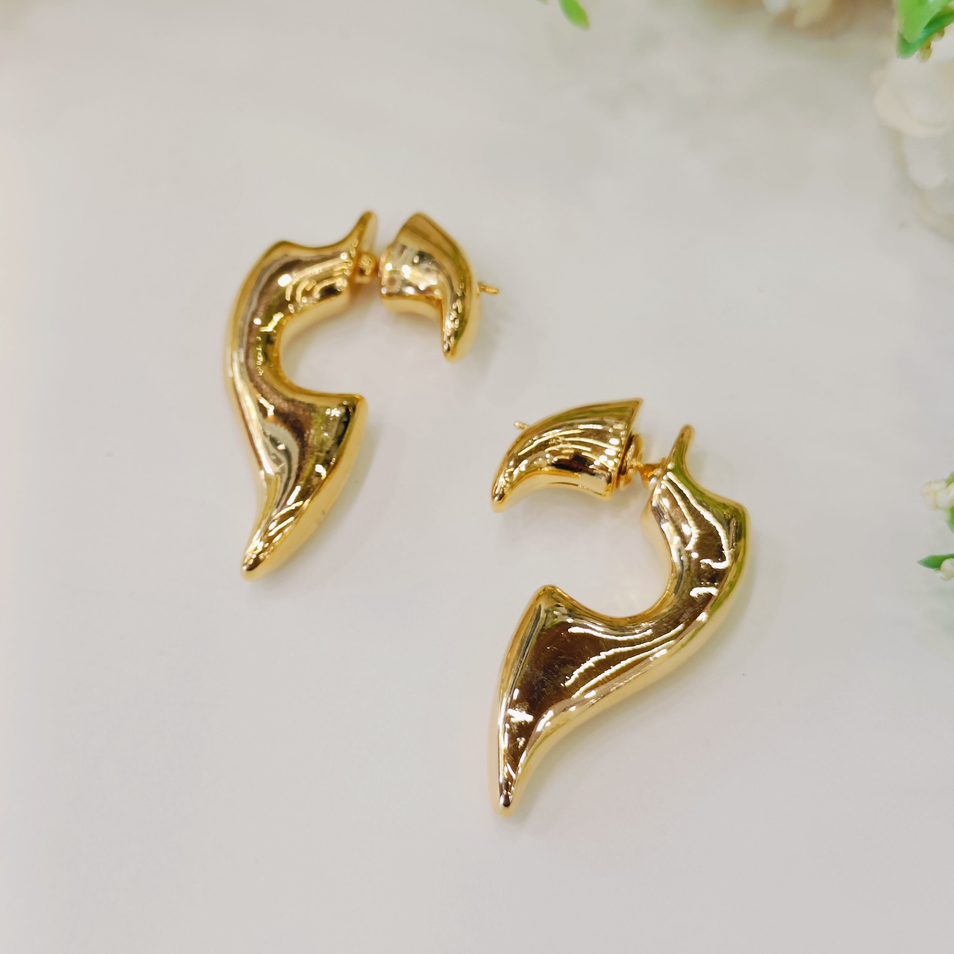 Layla Afia gold earrings